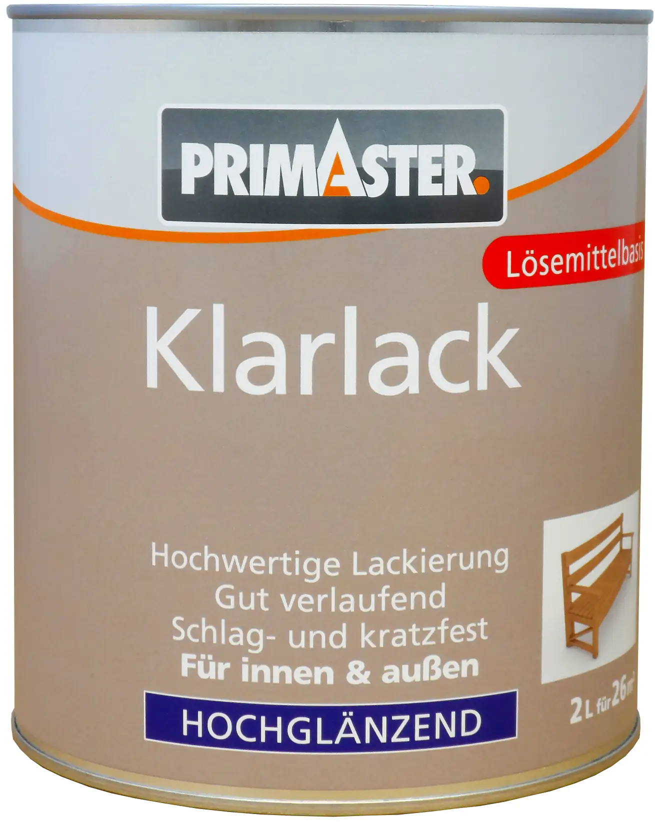 Primaster Klarlack 2 L hochglänzend
