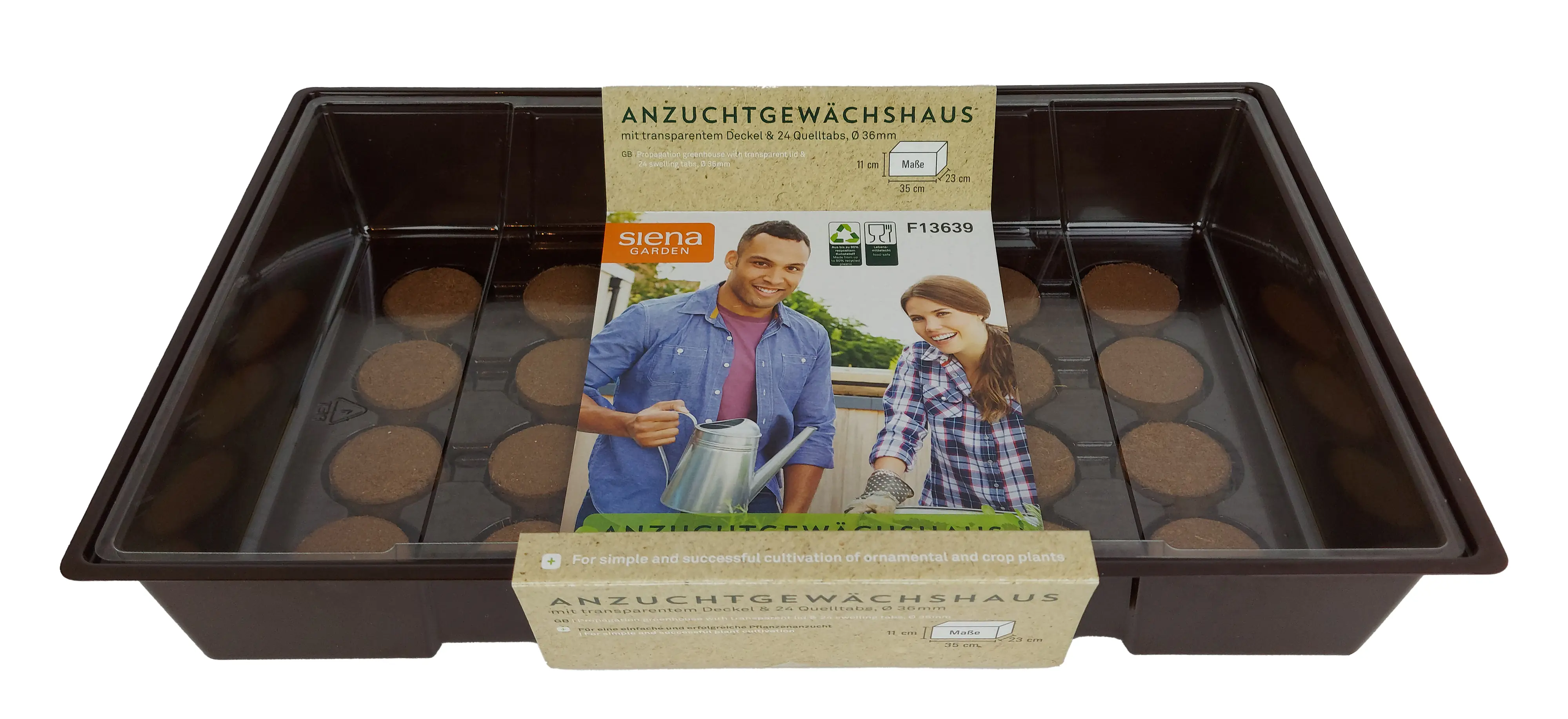 Siena Garden Anzucht-Gewächshaus inkl. 24 Quelltabs 35 x 23 x 11 cm Siena Garden Anzucht-Gewächshaus inkl. 24 Quelltabs 35 x 23 x 11 cm