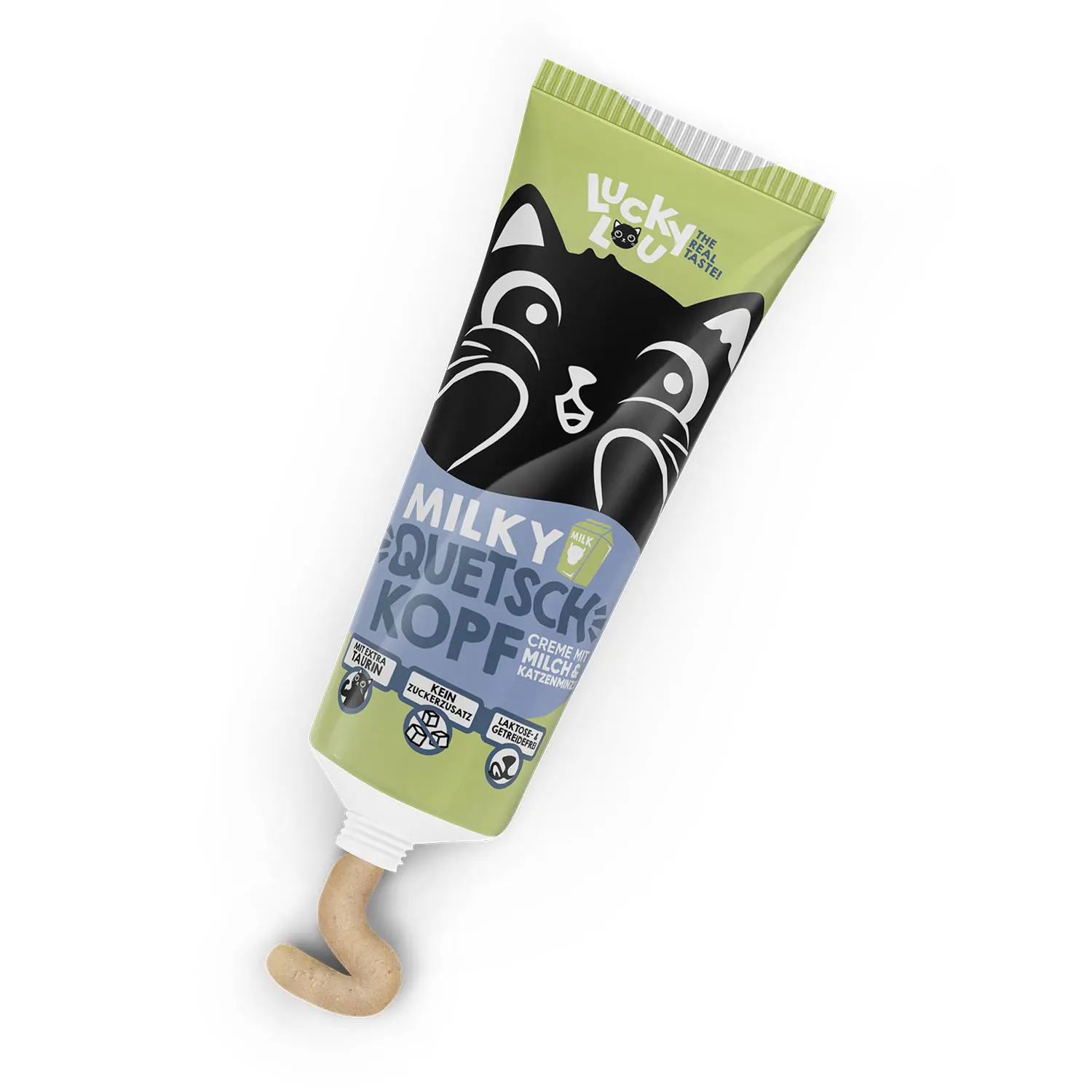 Lucky Lou Quetschkopf Katzensnack getreidefrei 75 g Milky