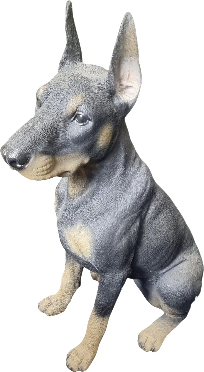 Dekofigur Hund Dobermann 61 x 29 x 42 cm