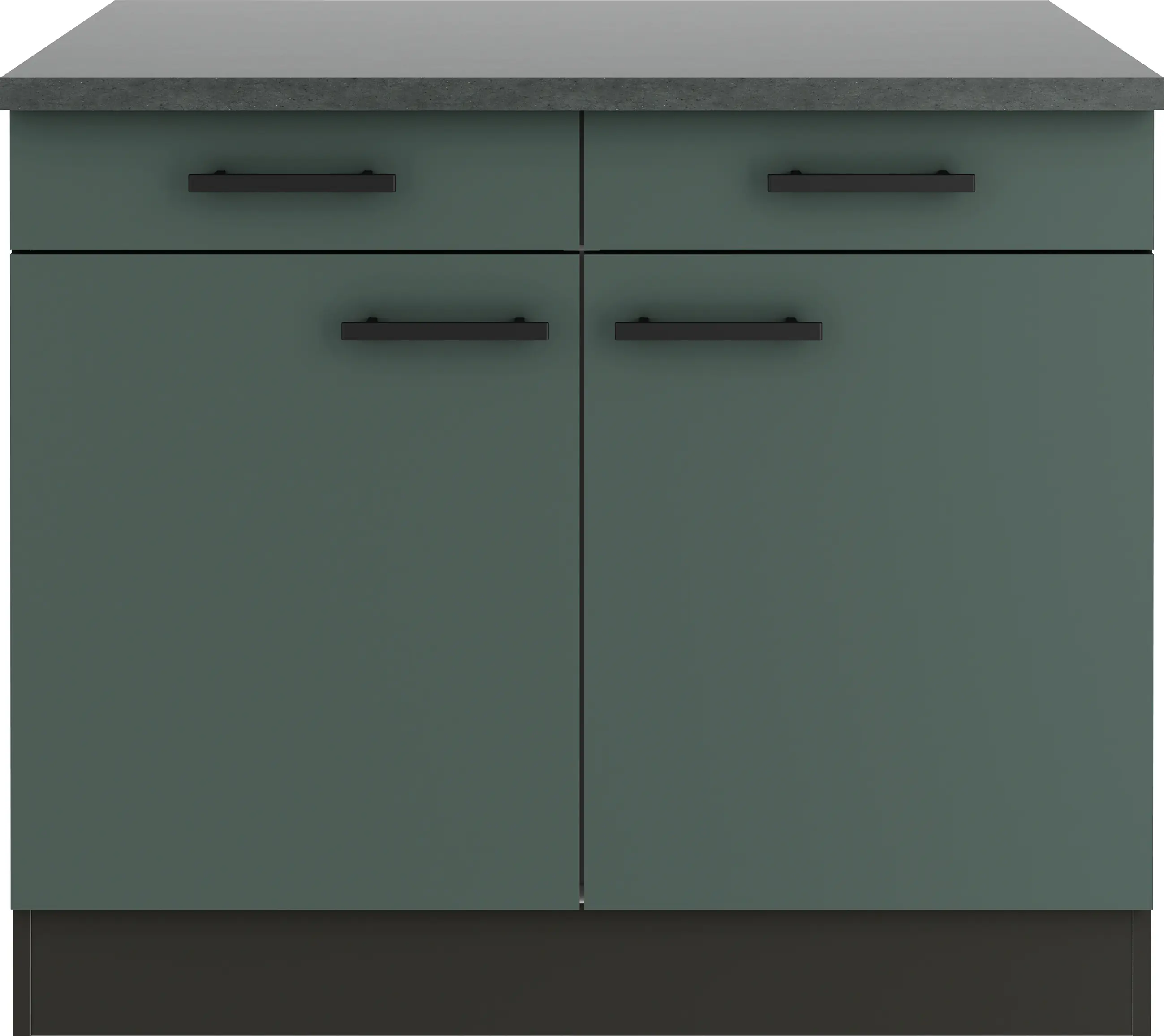 Optifit Unterschrank Verona 405 steingrün/anthrazit matt 100 cm
