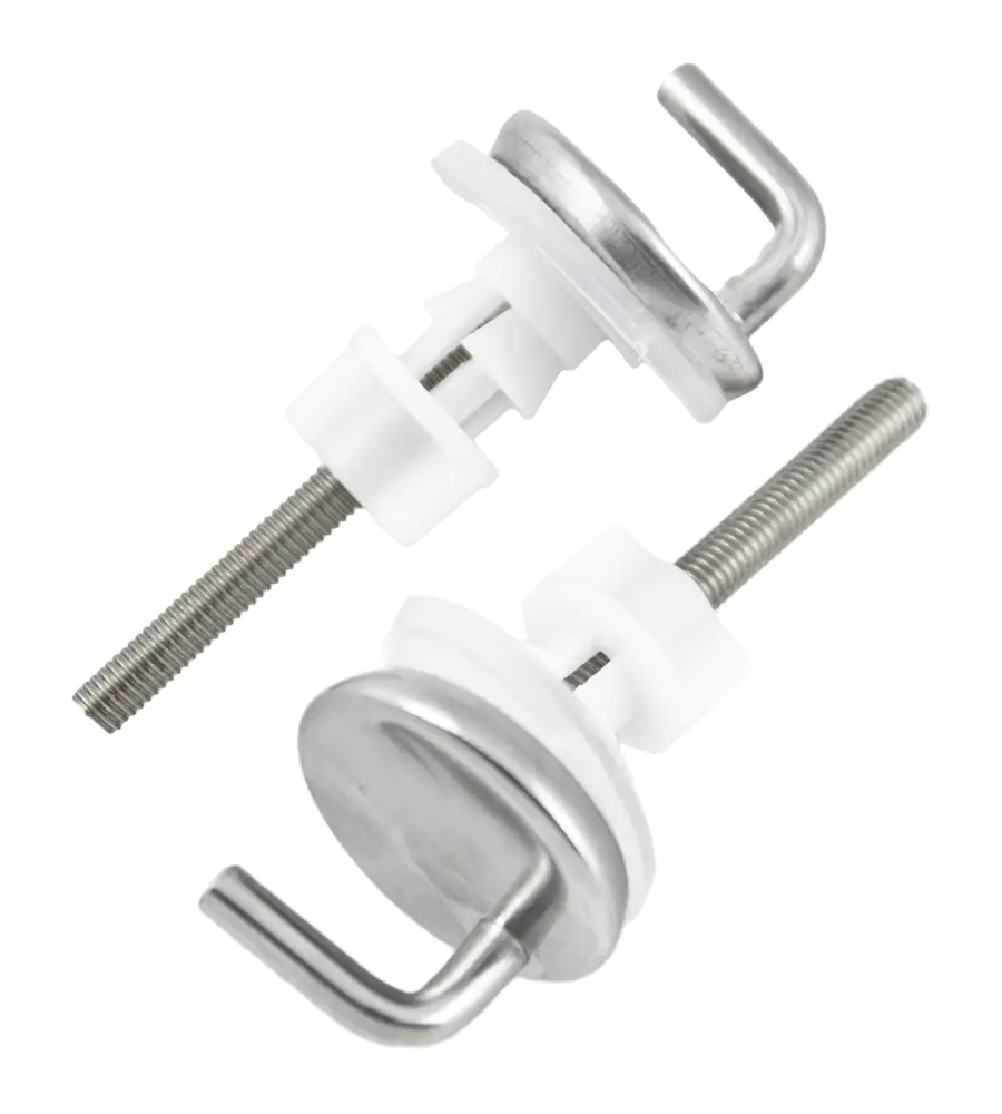 TrendLine Toilettendeckelbefestigung Edelstahl Universal silber TrendLine Toilettendeckelbefestigung Edelstahl Universal silber