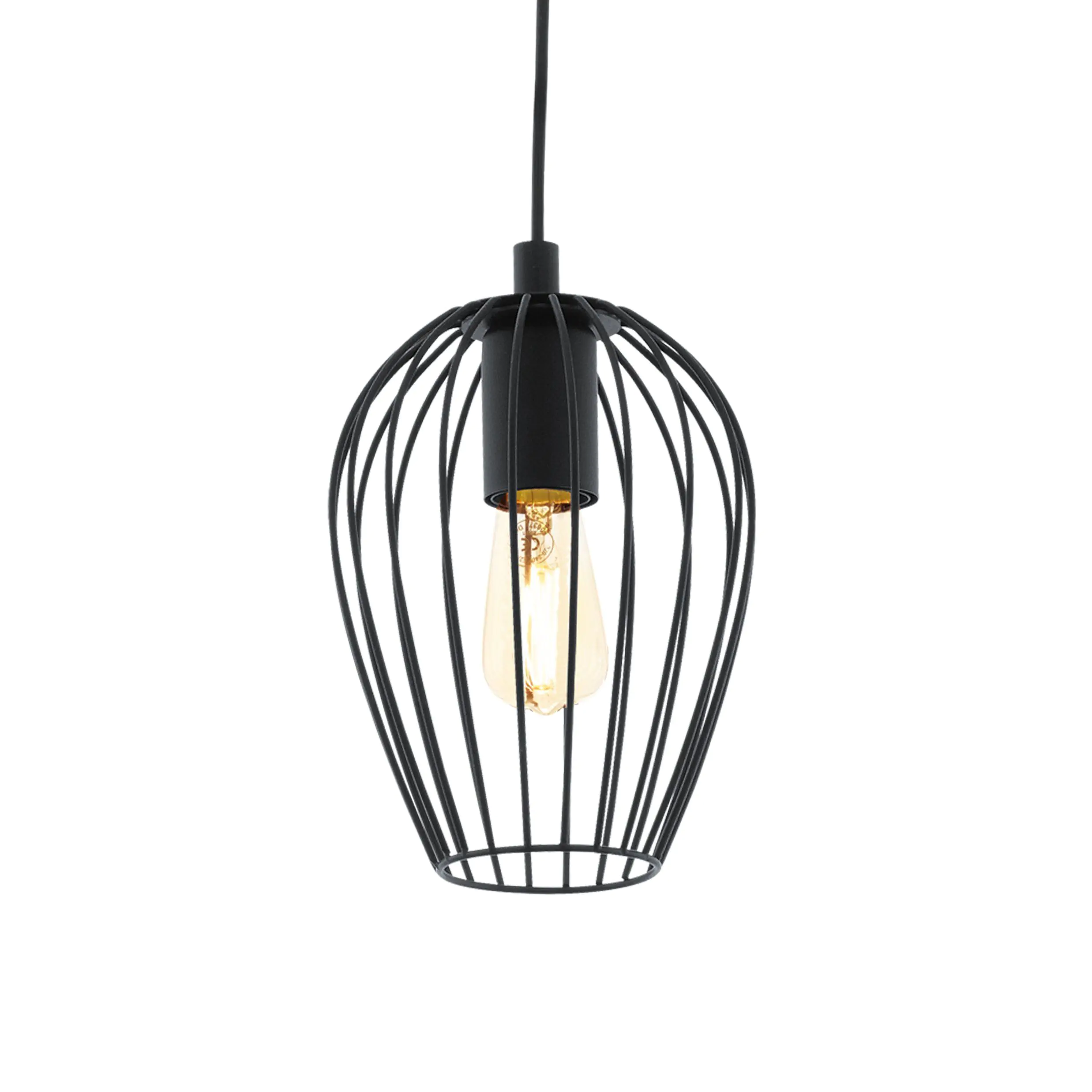 Eglo Pendelleuchte Newtown schwarz Ø 16 cm E27, max. 60 W