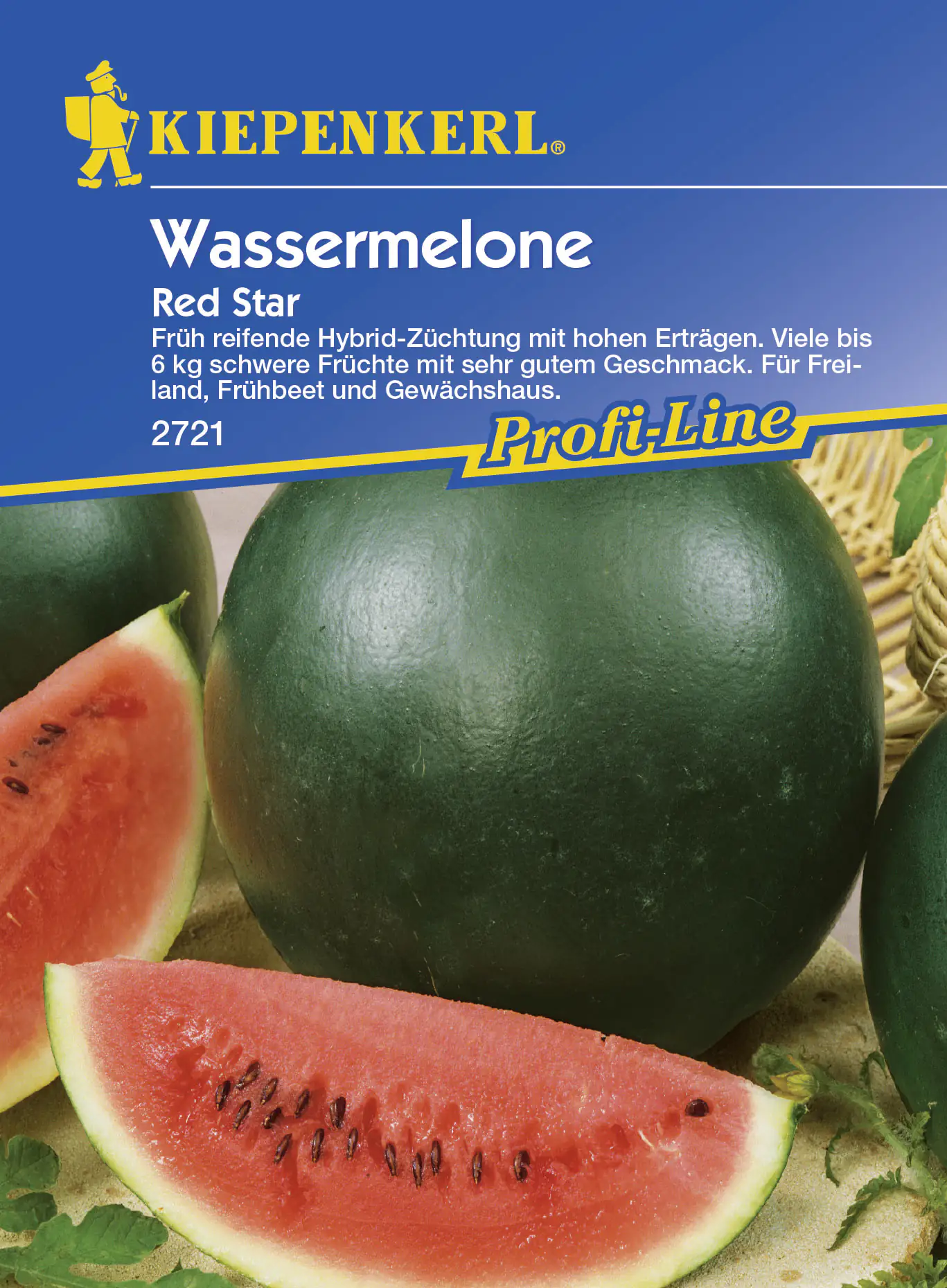 Kiepenkerl Wassermelone Red Star Citrullus lanatus, Inhalt: 8 Korn
