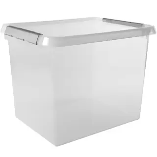 Sunware Comfort line Aufbewahrungsbox 3er-Set für 52L transparent metallfarbig