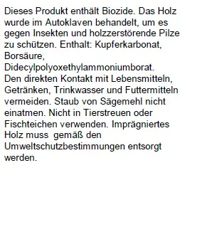 Palisade Ø 9 cm, Länge 75 cm, kesseldruckimprägniert