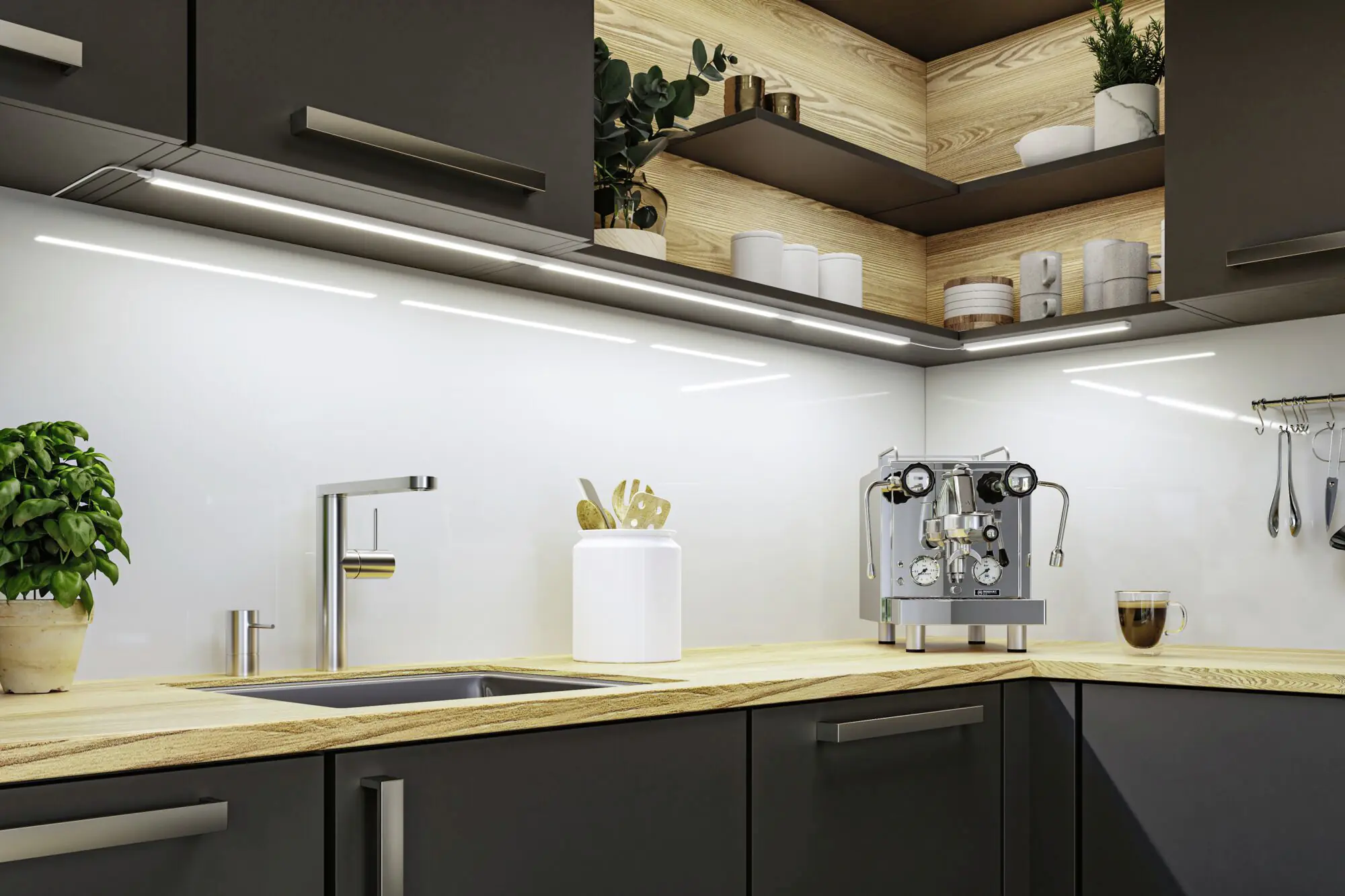 Paulmann LED Lichtleiste Inline Erweiterung weiß 55 cm TW 2er Set