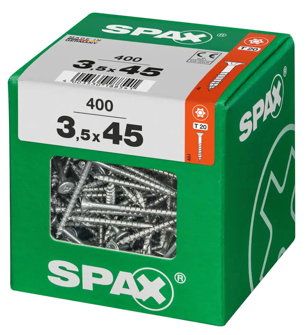 Spax Universalschrauben 3.5 x 45 mm TX 20 - 400 Stk.