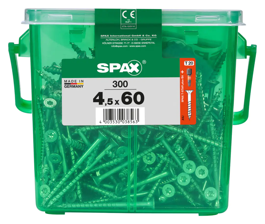 Spax Universalschrauben 4.5 x 60 mm TX 20 - 300 Stk.