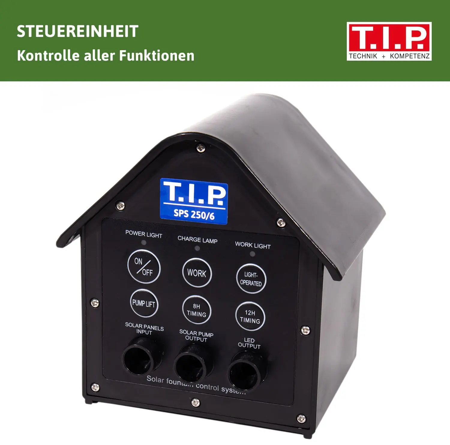 T.I.P. Solar-Teichpumpe SPS 250-6 Max. Fördermenge: 250 l/h, 3 W