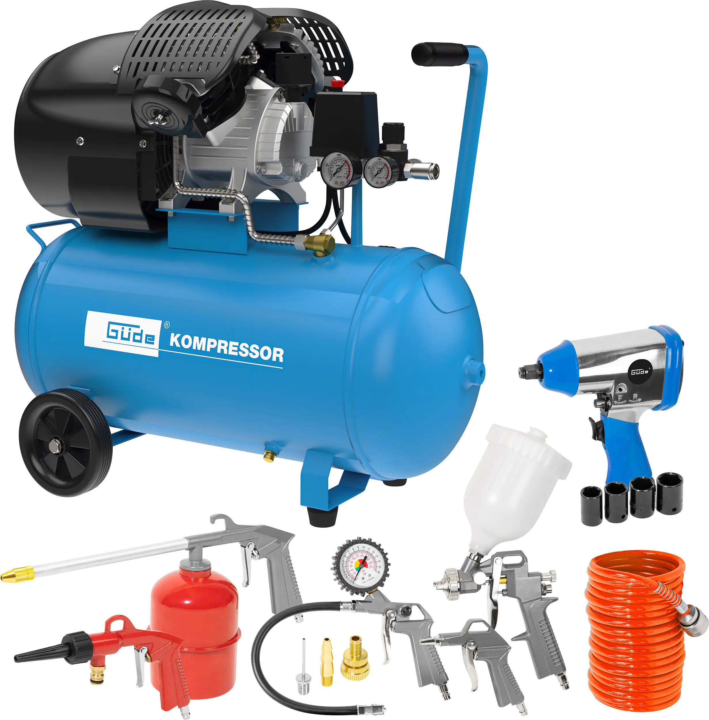 Güde Kompressor-Set 10 bar 50 l 320 l/min 2,2 kW