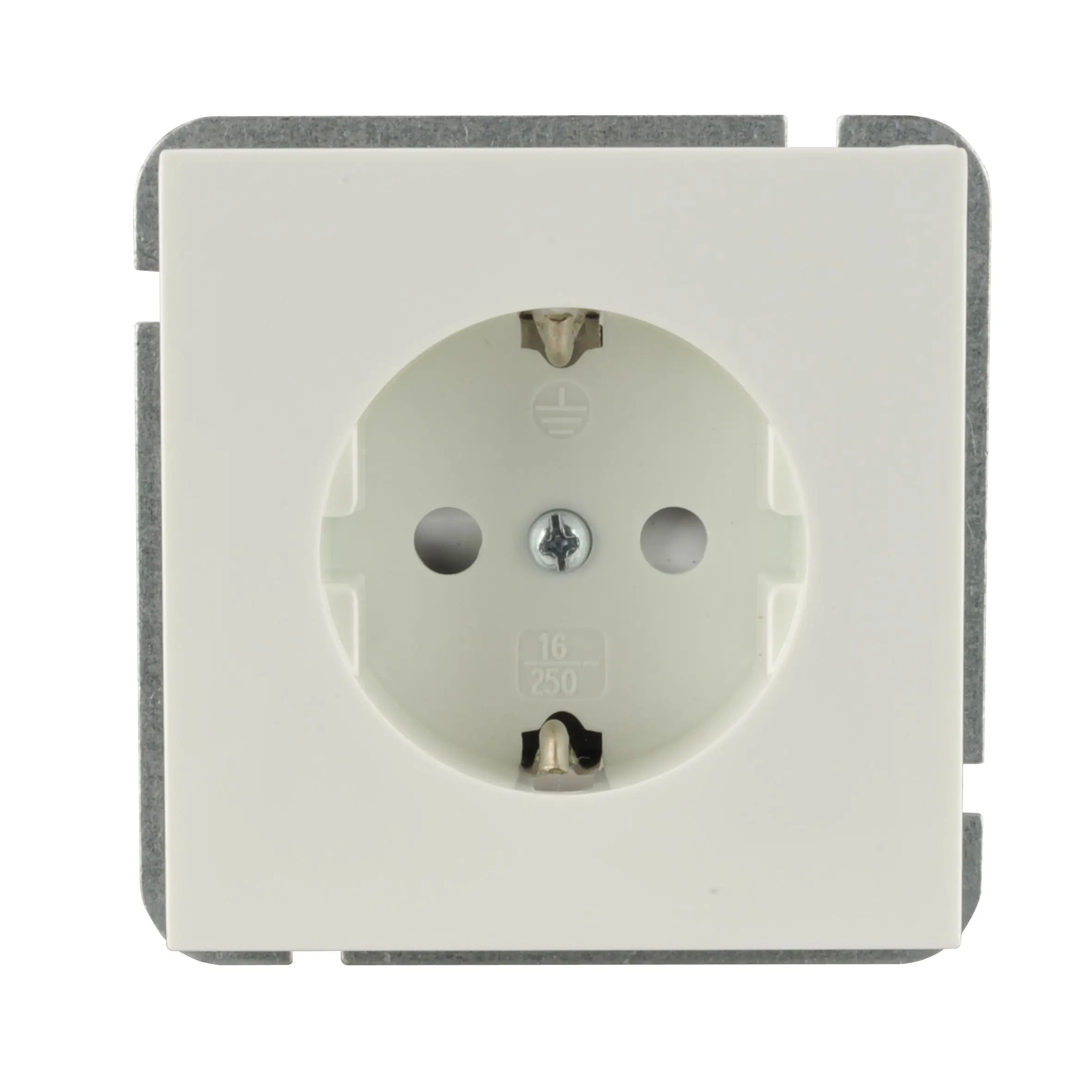 Unitec Steckdose Valencia mit Kindersicherung alpinweiß Unitec Steckdose Valencia mit Kindersicherung alpinweiß