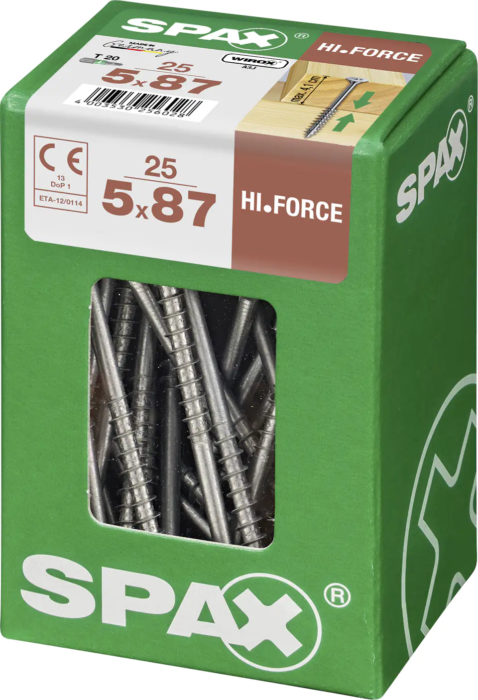 Spax Universalschrauben 5.0 x 87 mm TX 20 - 25 Stk.