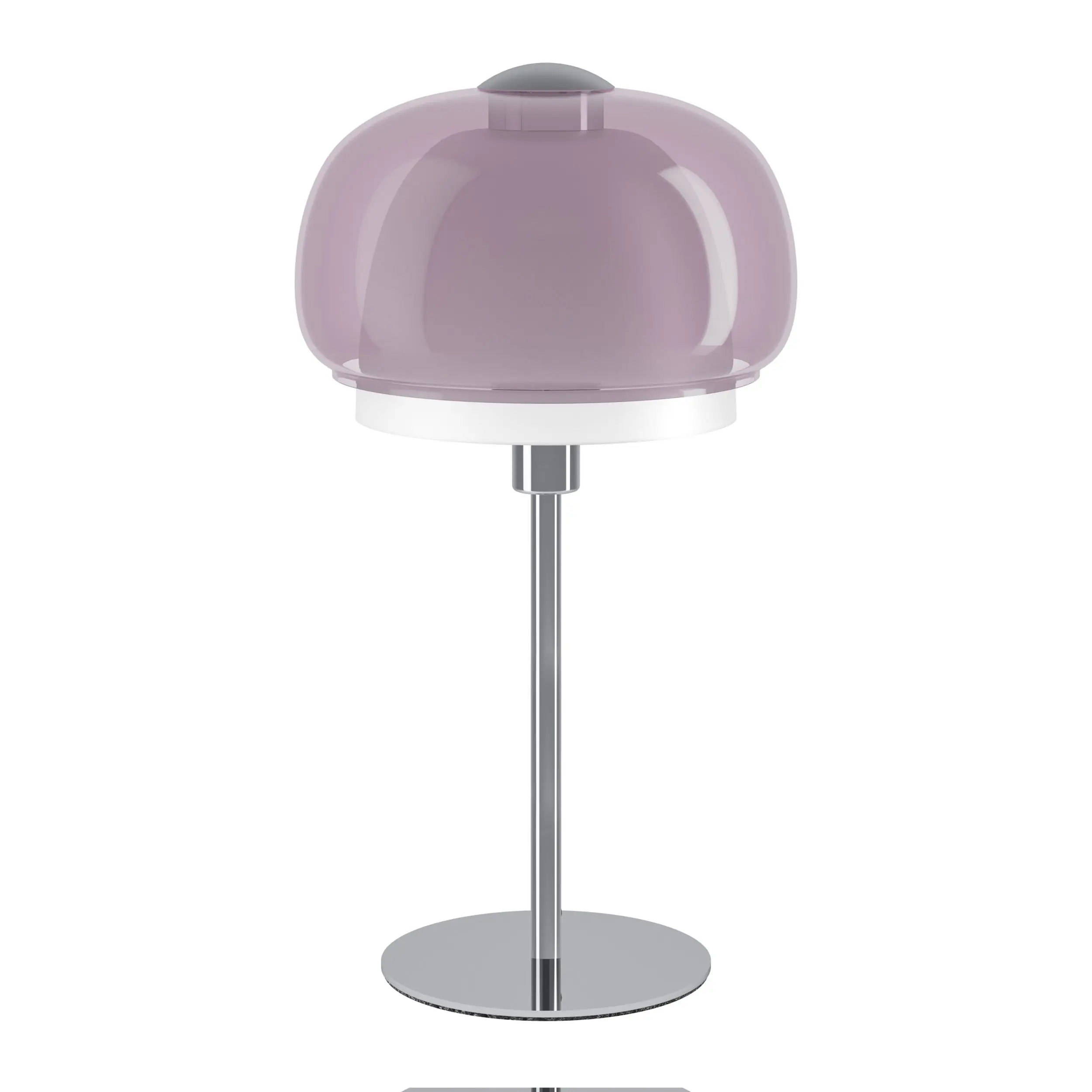 Eglo Tischleuchte Belomontejo E14 Ø22 cm chrom/weiß/pink