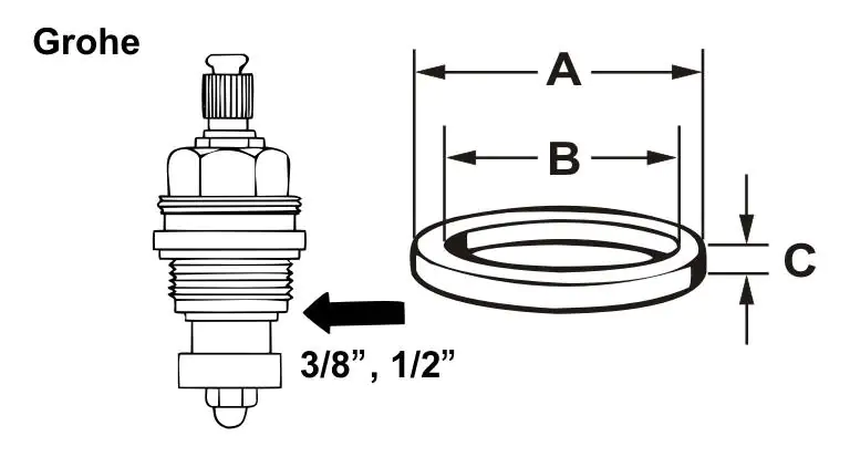 Cornat O-Ring für Grohe Oberteile Ø 12,80 mm