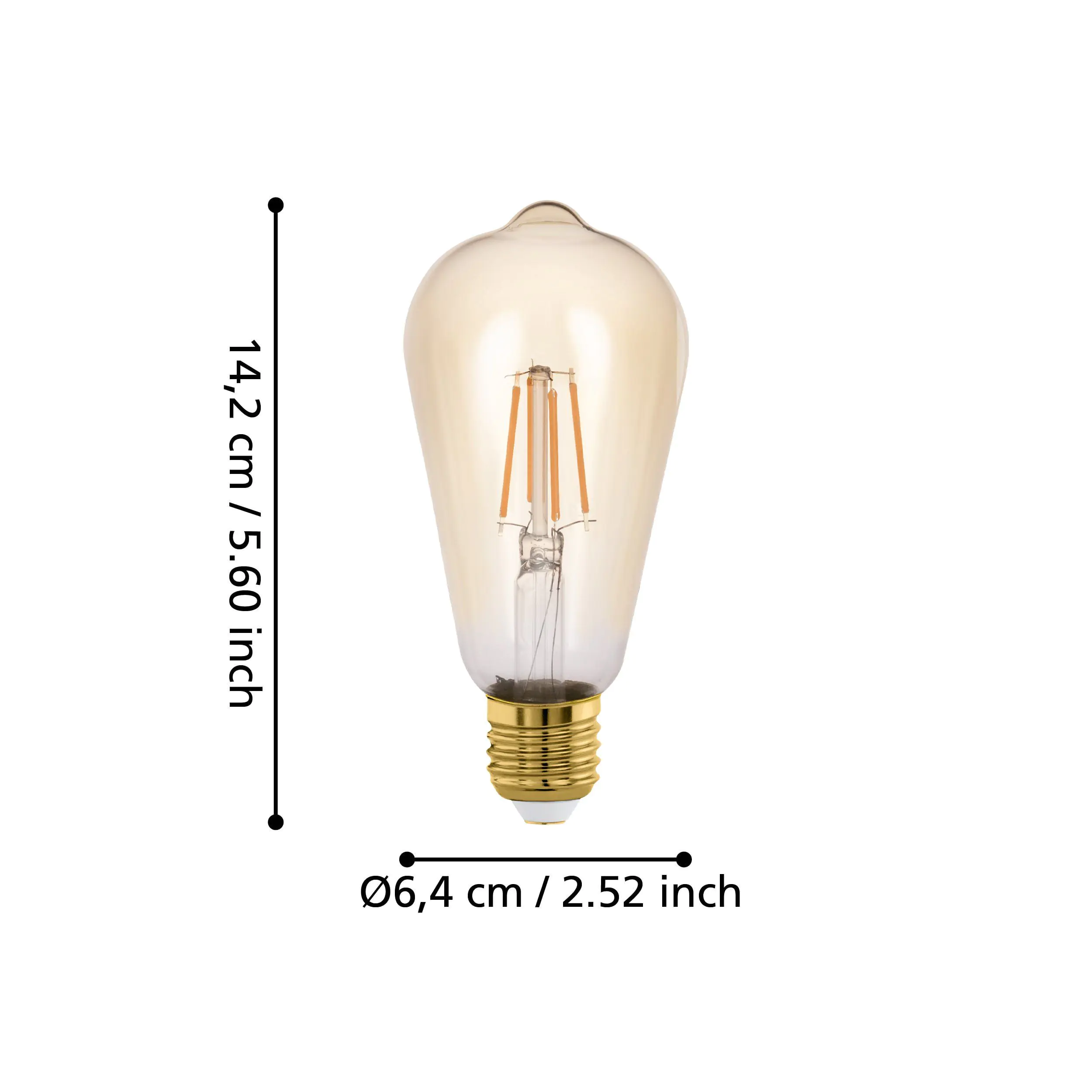 Eglo Connect LED Leuchtmittel-Z ST64 Edisonform E27 5,5 W Smart connect Z