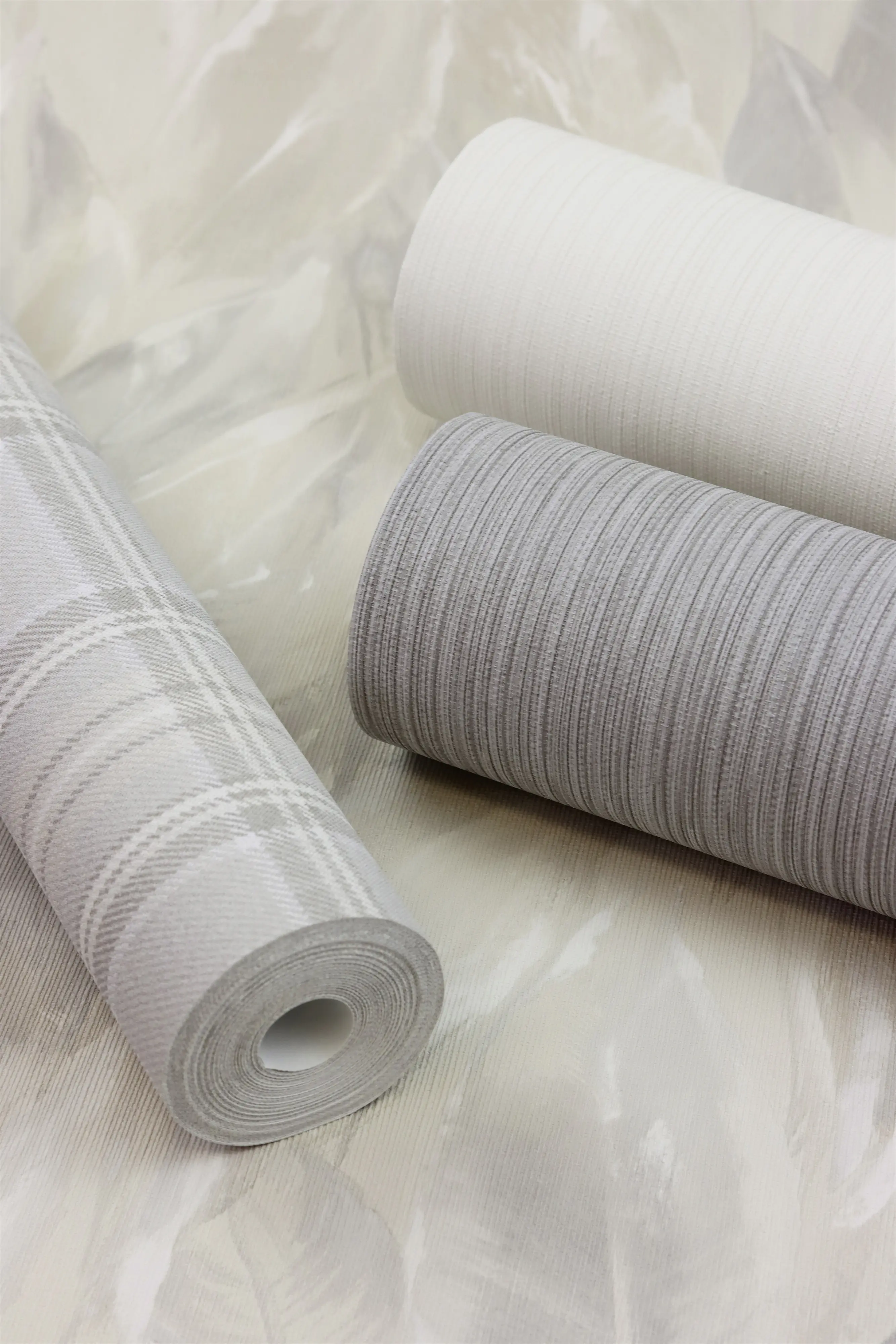 Rasch Vliestapete 537680 Grau-Hellgrau Uni 10,05 m x 0,53 m