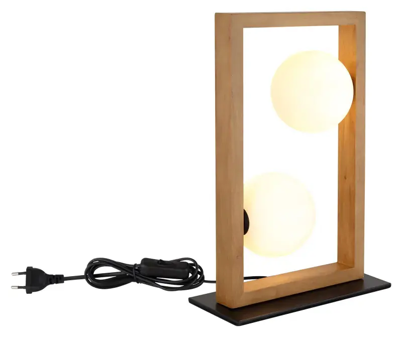 Globo Tischleuchte Nanda 28 x 40 cm schwarz matt