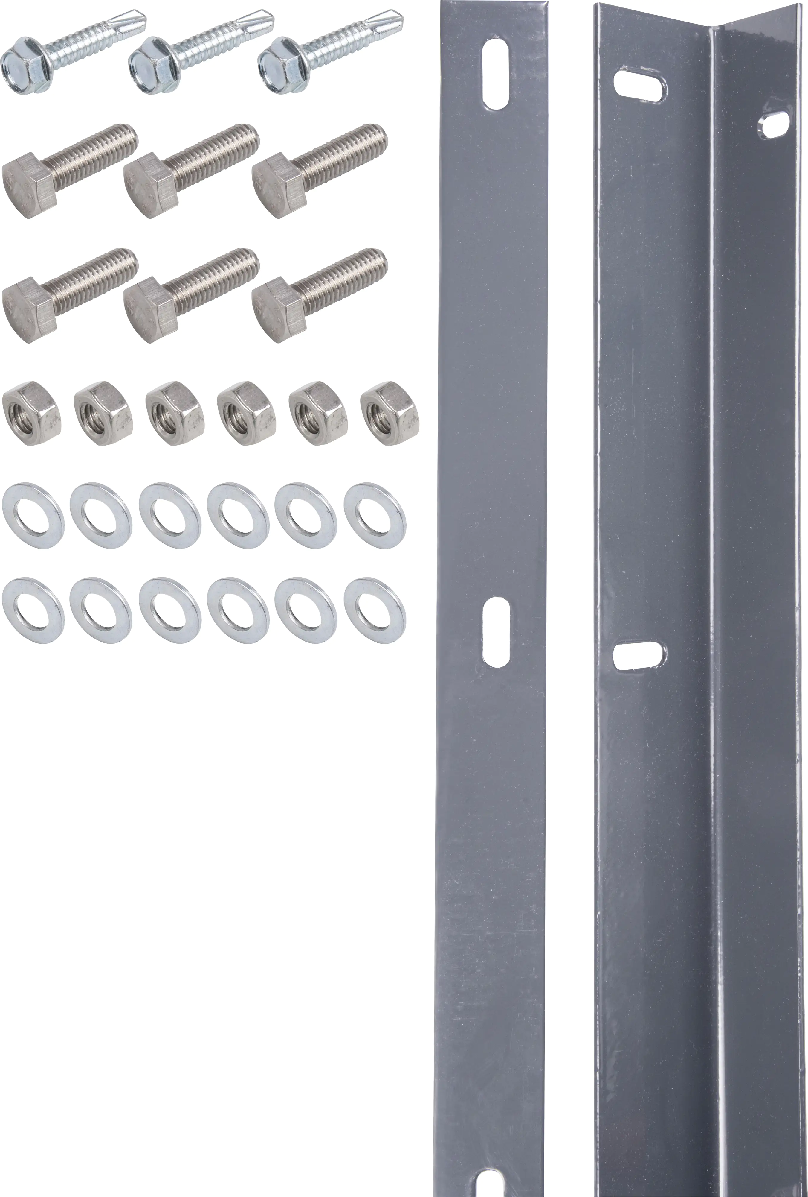 Alberts Befestigungsleiste für Doppelstabmatte anthrazit 180 cm