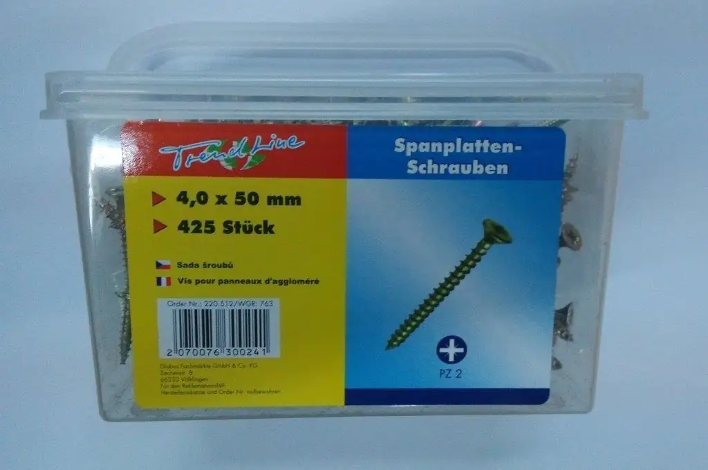 TrendLine Universalschrauben 4.0 x 50 mm PZ 2 - 425 Stück TrendLine Universalschrauben 4.0 x 50 mm PZ 2 - 425 Stück