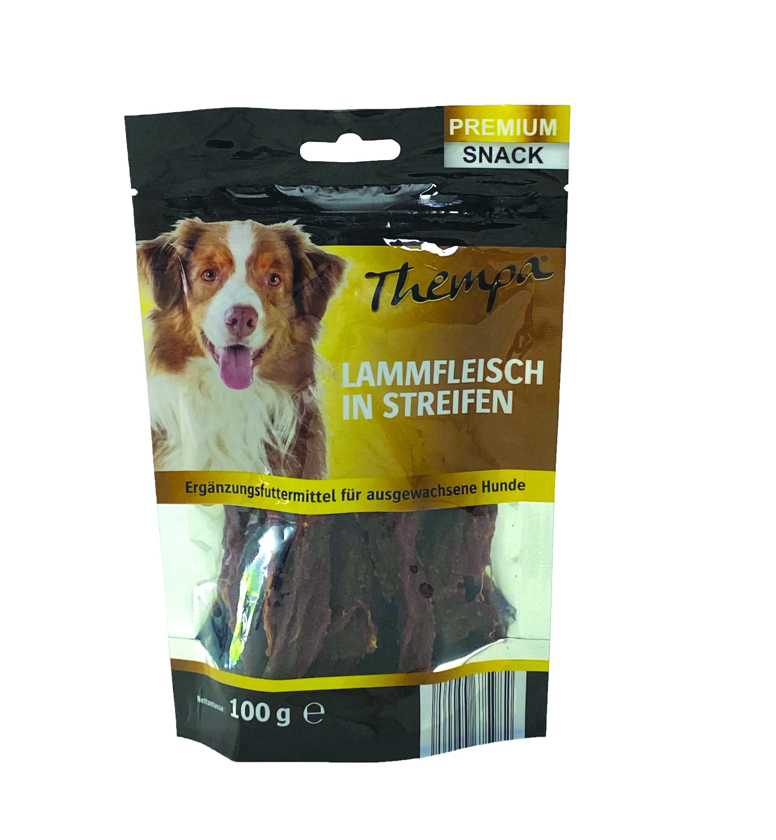Thempa Hundesnack Adult Lammfleisch in Streifen 100 g 