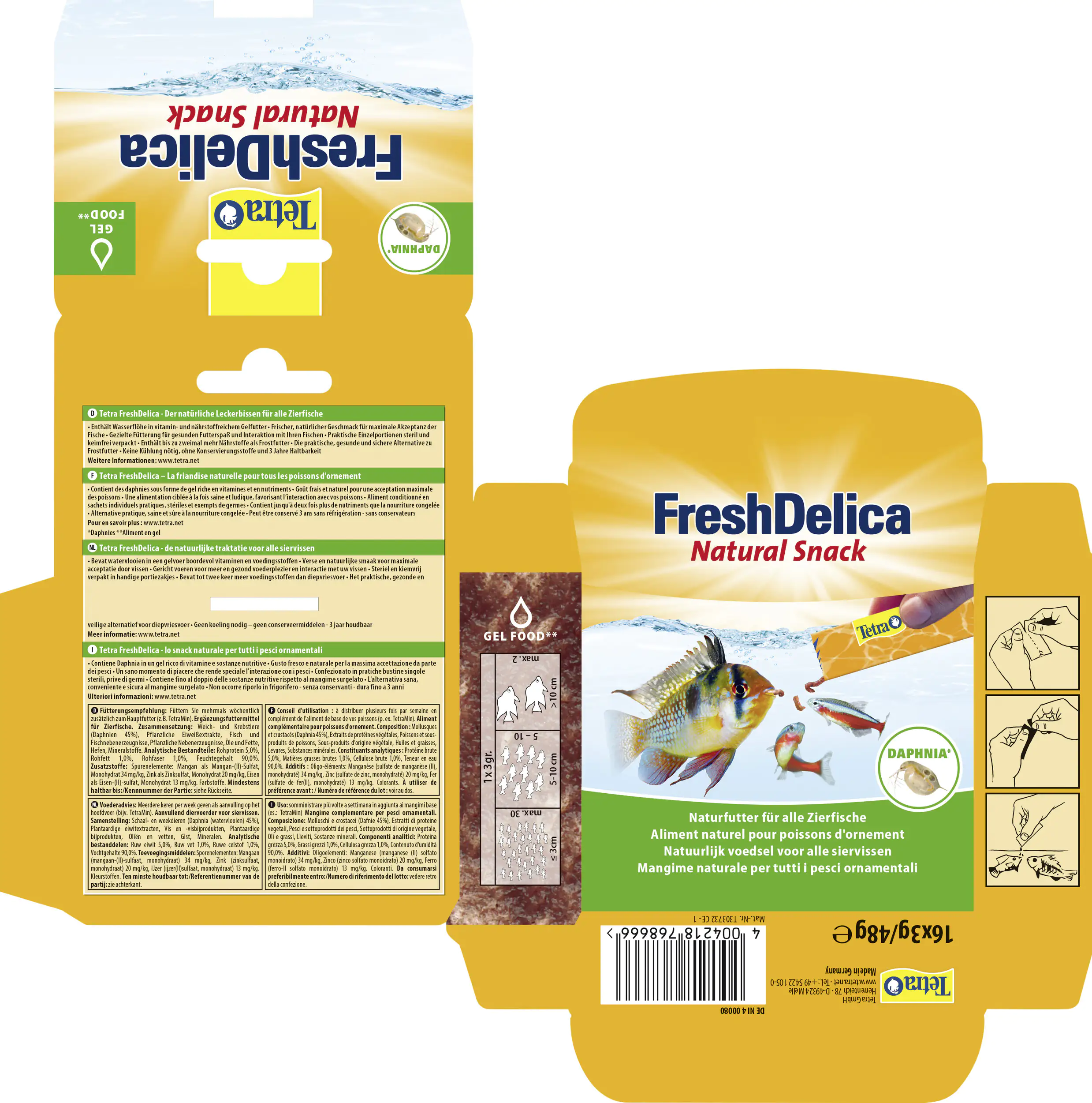 Tetra FreshDelica Daphnia 48 g Tetra FreshDelica Daphnia 48 g