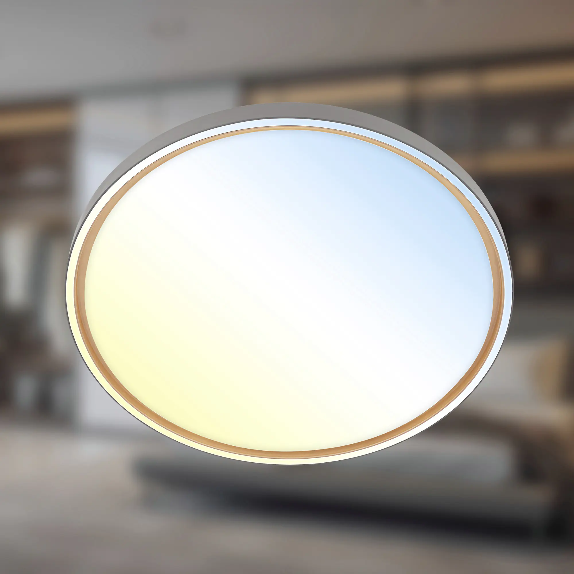 Briloner LED-Deckenleuchte Ina Ø 49,5 cm anthrazit CCT dimmbar