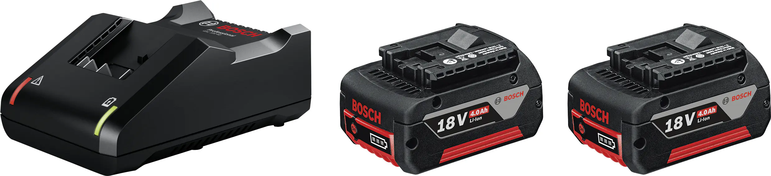 Bosch Professional Starter-Set GAL 18 V-40 + 2 x GBA 12 V 4.0Ah im Karton