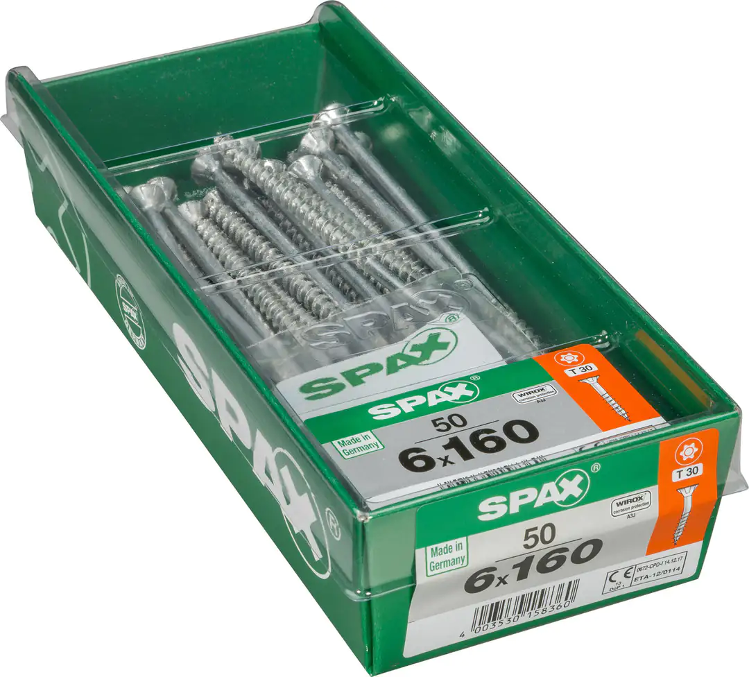 Spax Universalschrauben 6.0 x 160 mm TX 30 - 50 Stk.