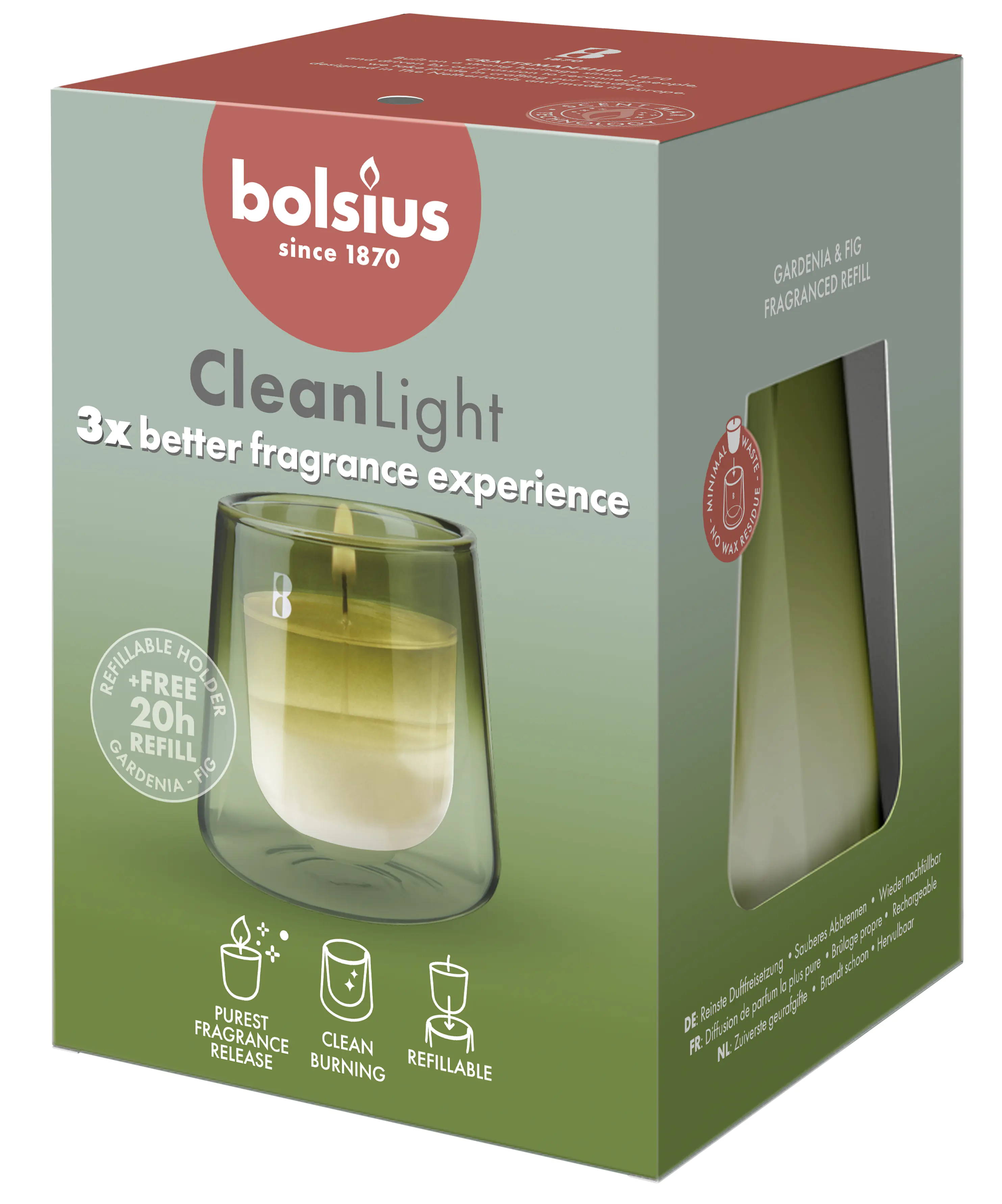 Bolsius Cleanlight Starterkit Gardenia & Feige Bolsius Cleanlight Starterkit Gardenia & Feige