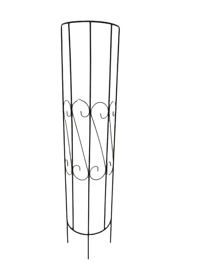 TrendLine Halbrankgitter Metall schwarz  180 cm