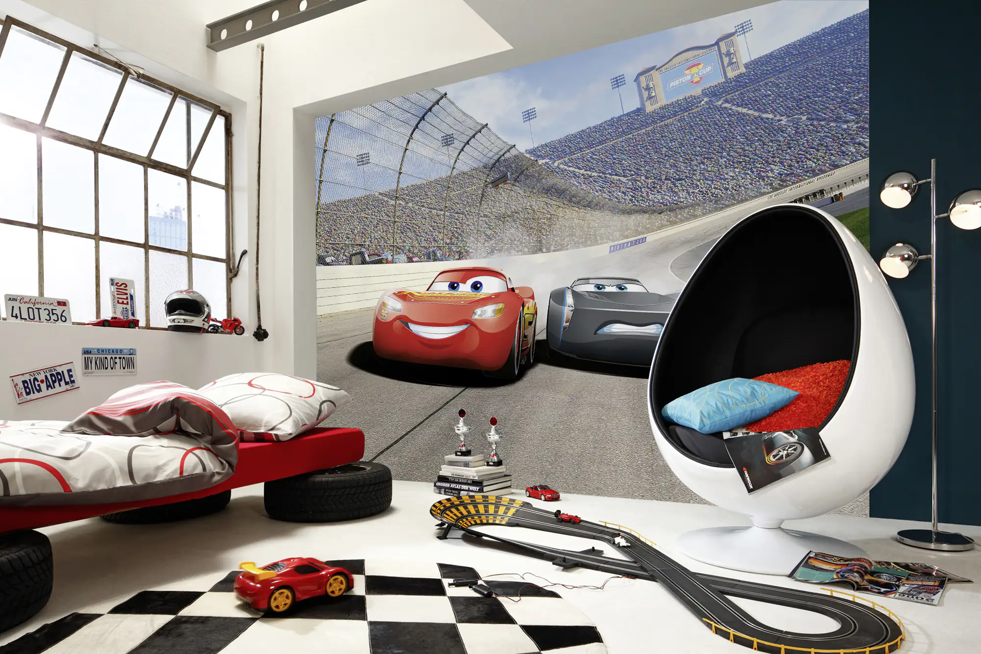 Komar Fototapete Cars 3 Curve 368 x 254 cm 