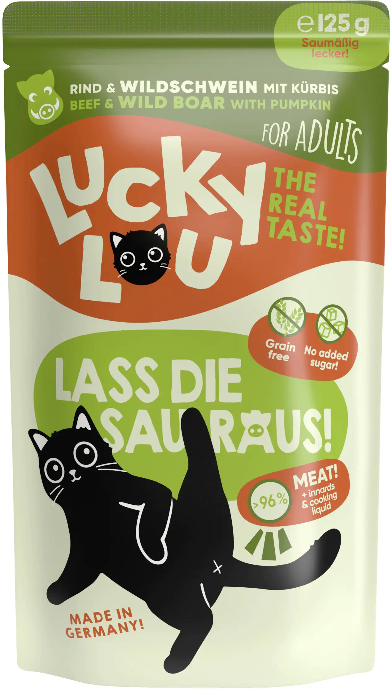 Lucky Lou Lifestage Adult Rind und Wildschwein 125g Lucky Lou Lifestage Adult Rind und Wildschwein 125g