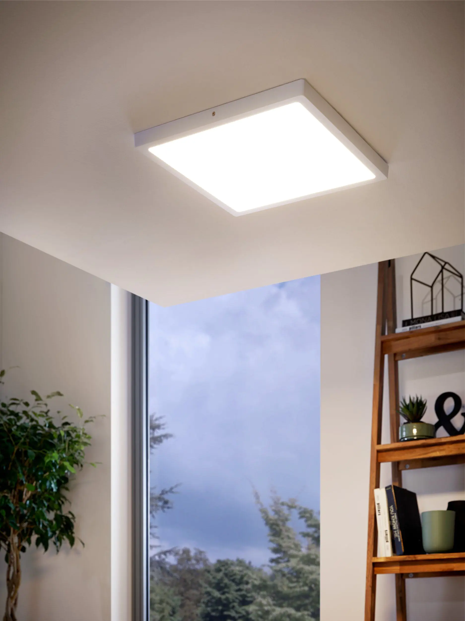 Eglo LED Deckenleuchte Fueva 1 weiß 40 x 40 cm warmweiß Eglo LED Deckenleuchte Fueva 1 weiß 40 x 40 cm warmweiß