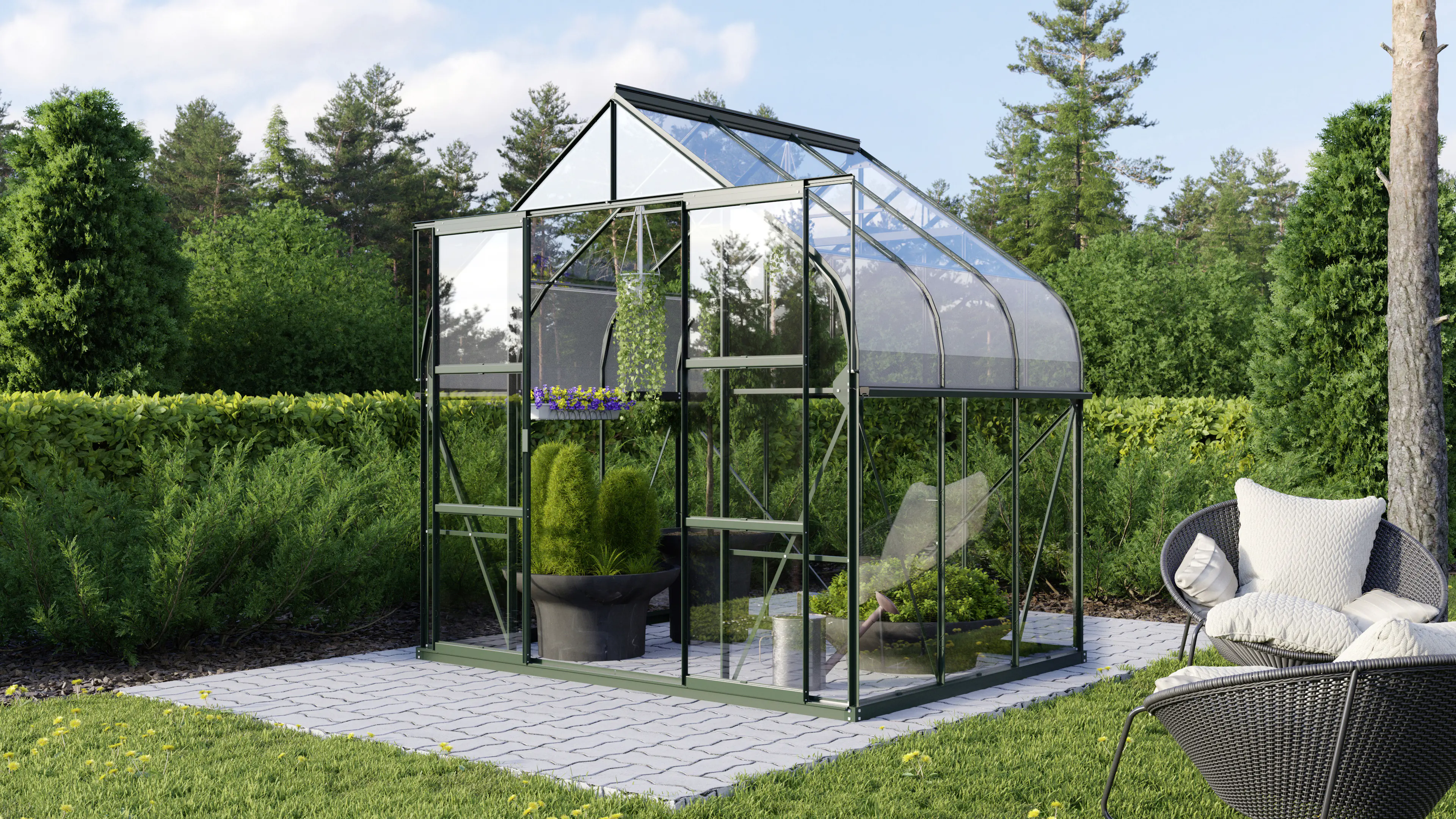 Vitavia Gewächshaus Dione 5000 264 x 195 cm 3 mm Sicherheitsglas