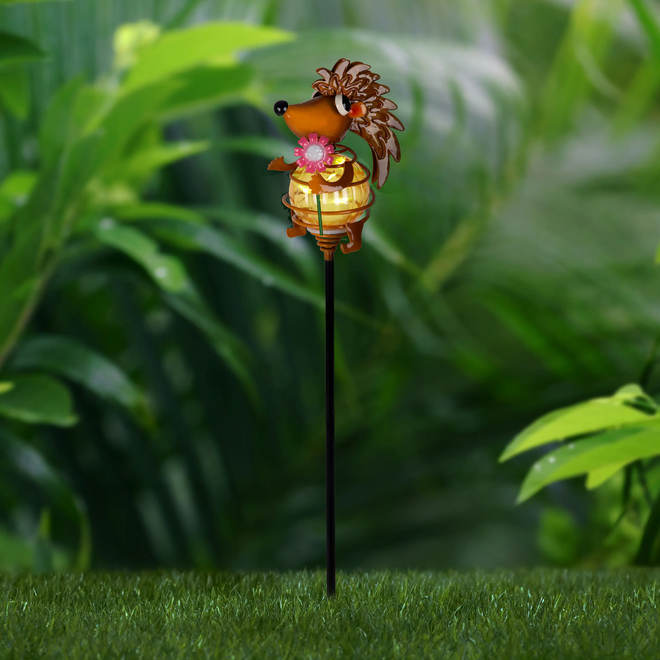 Light & More LED Solar Erdspieß Igel braun Light & More LED Solar Erdspieß Igel braun