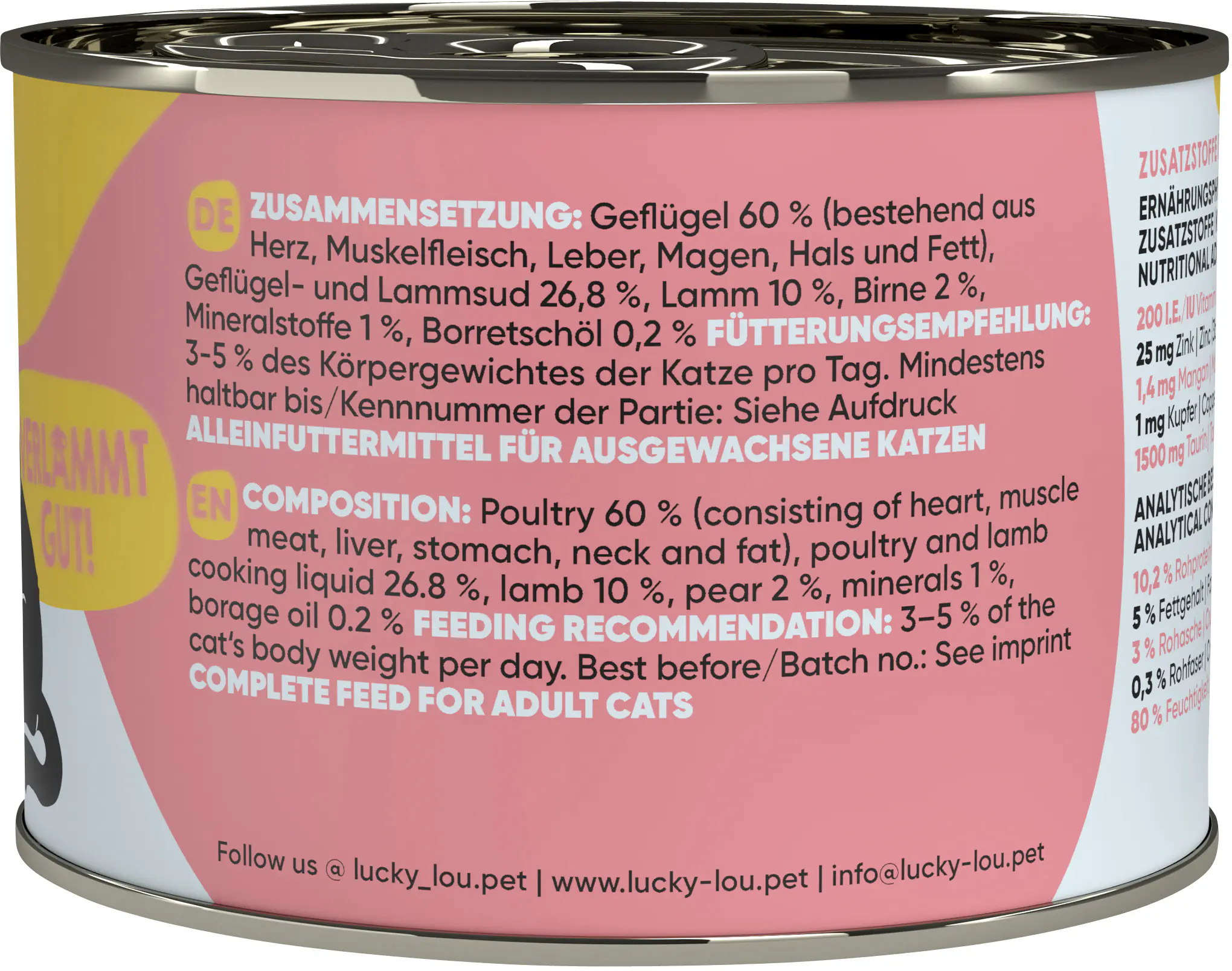 Lucky Lou Lifestage Adult Geflügel und Lamm 200g
