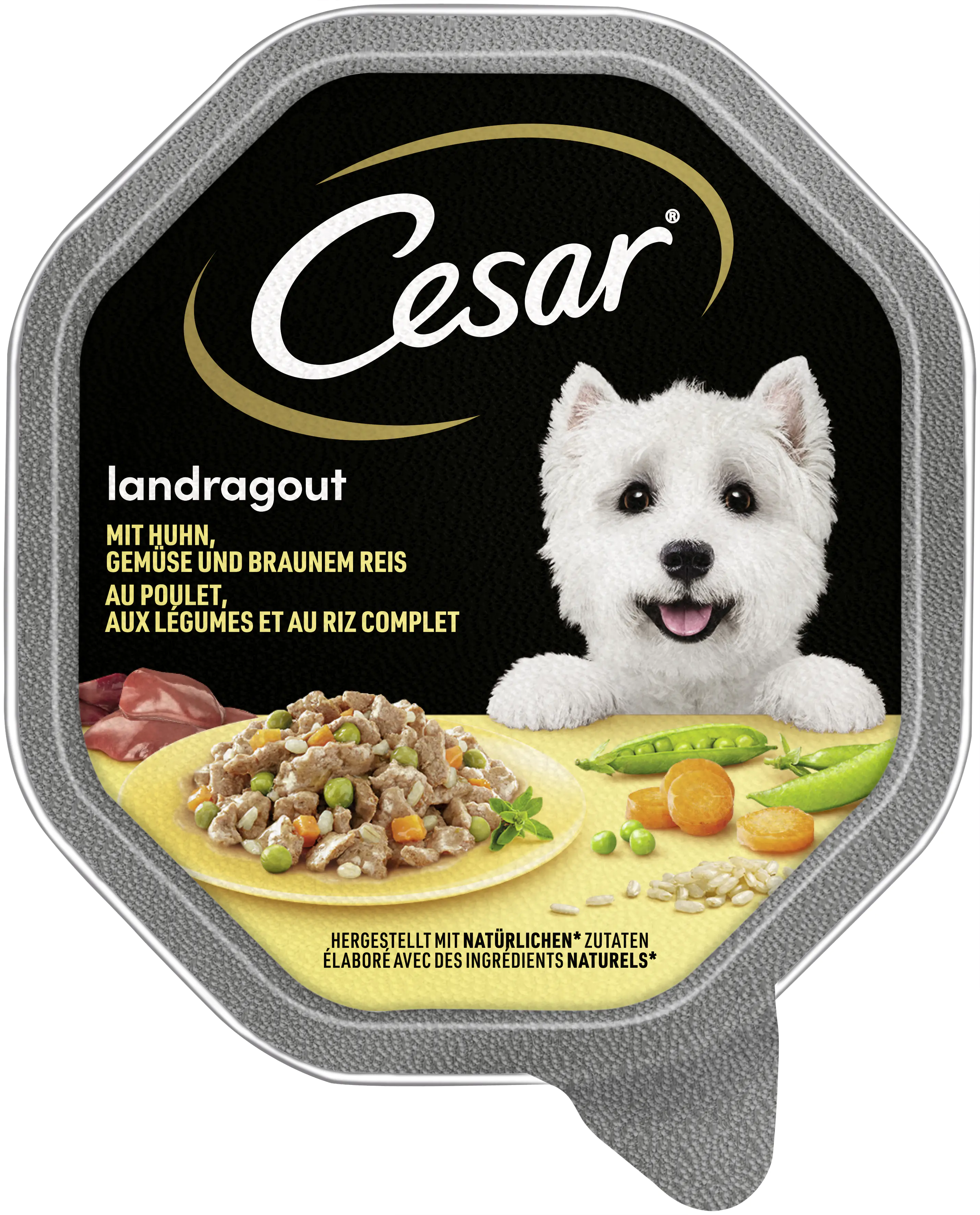 Cesar Landragout Adult mit Huhn, Gemüse und Reis 150 g