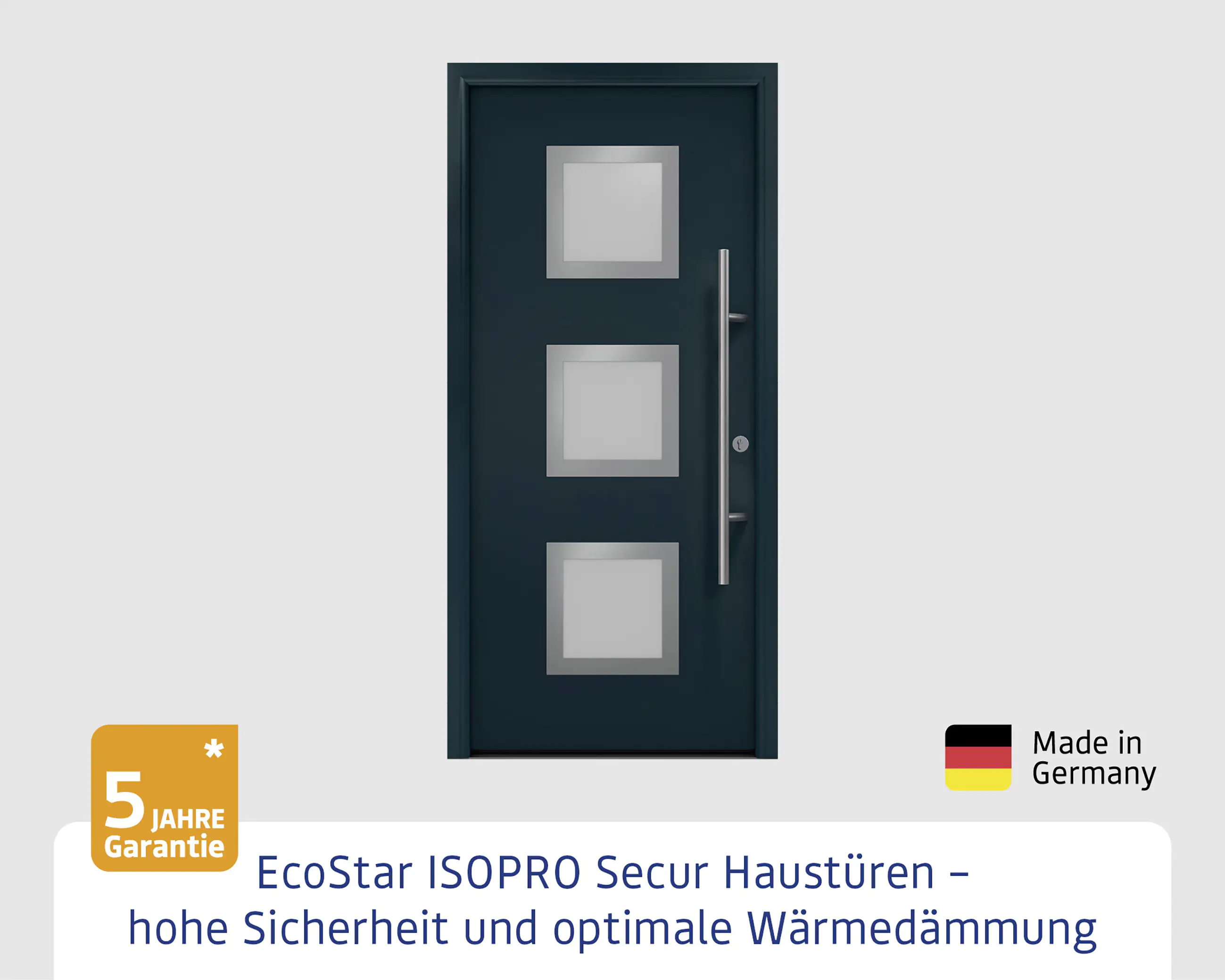 EcoStar Haustür ISOPRO Secur IPS 810S RC2 anthrazitgrau 110 x 210 cm EcoStar Haustür ISOPRO Secur IPS 810S RC2 anthrazitgrau 110 x 210 cm