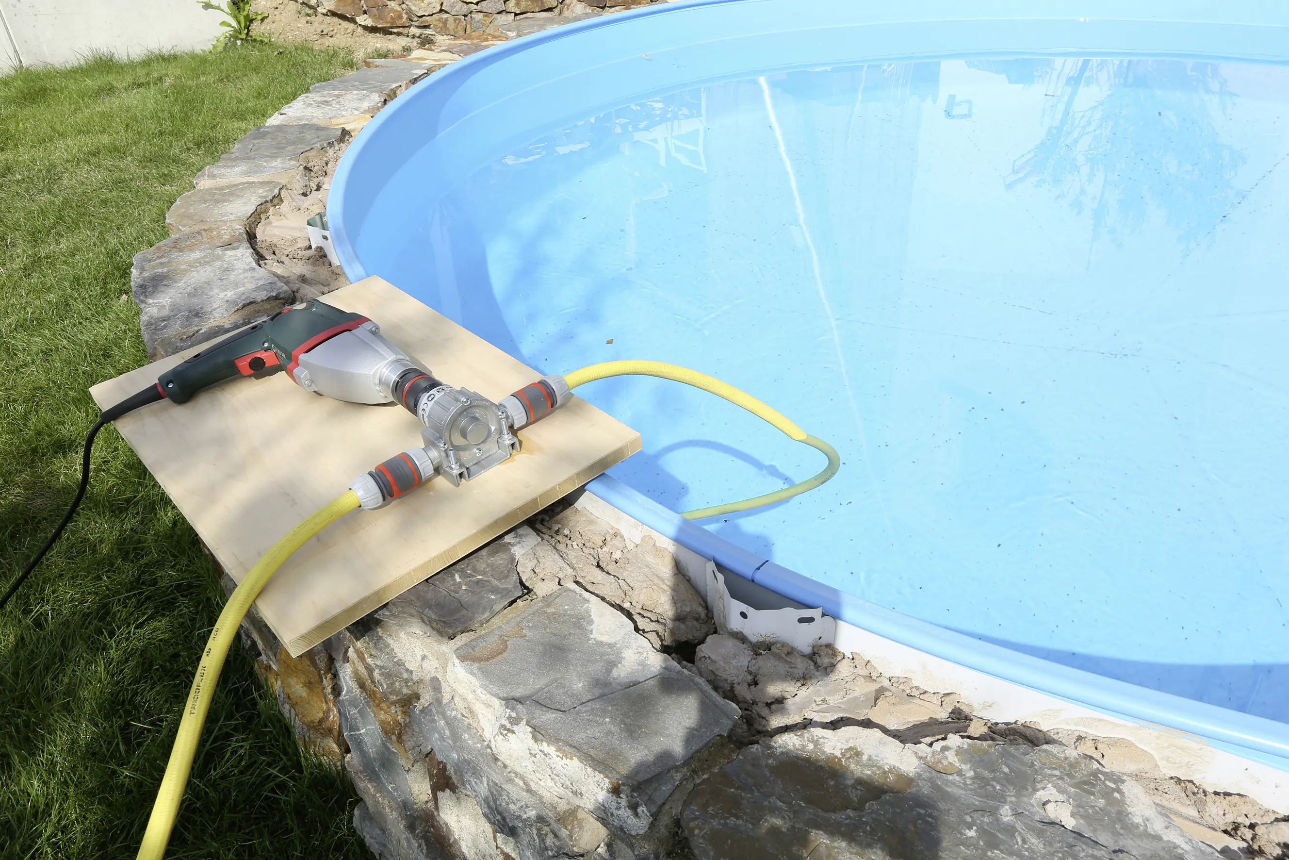 Wolfcraft Bohrmaschinen-Pumpe 3000 l/h Metallgehäuse