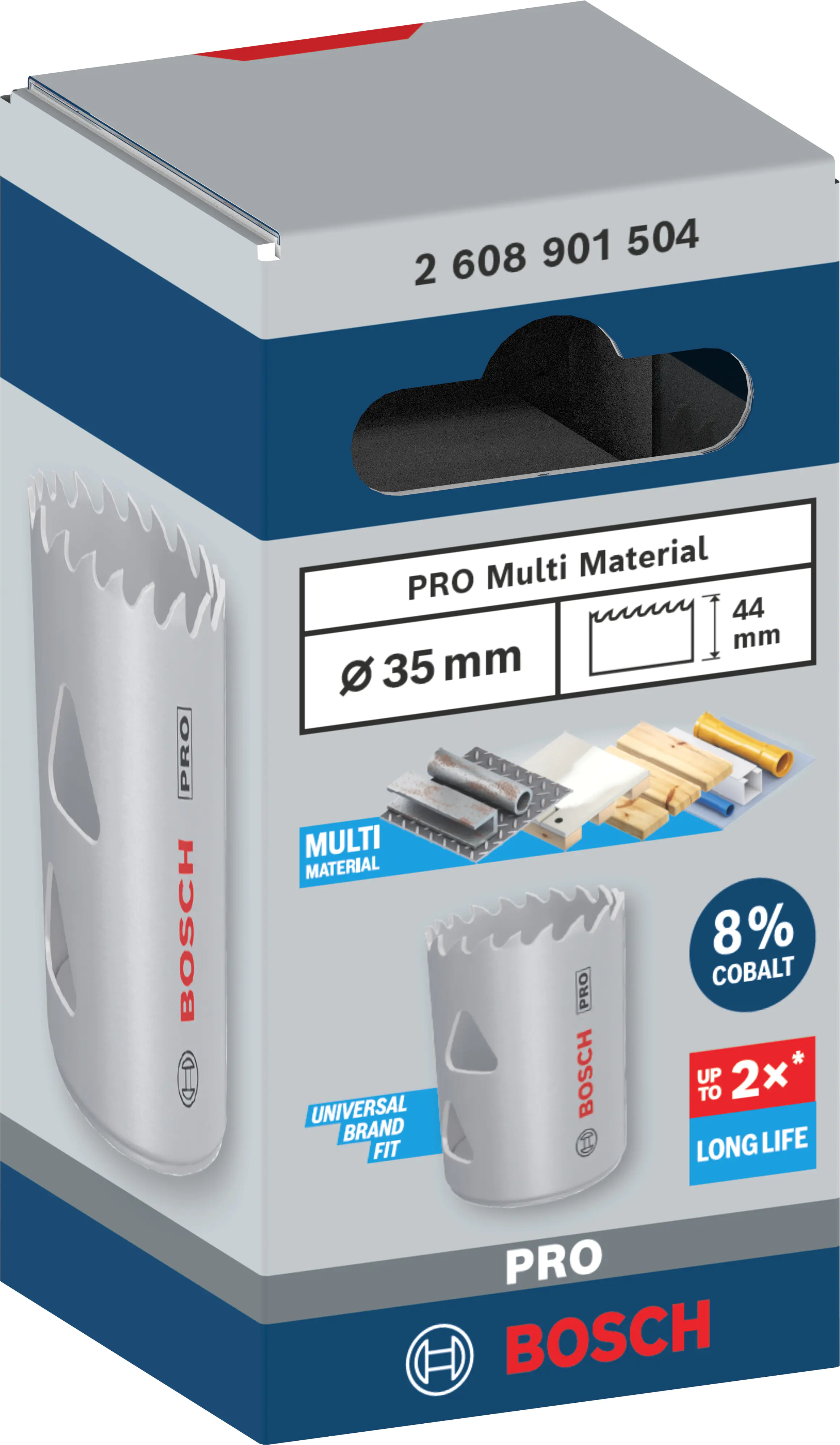 Bosch PRO Multi Material Lochsäge 35 mm mit Gewinde