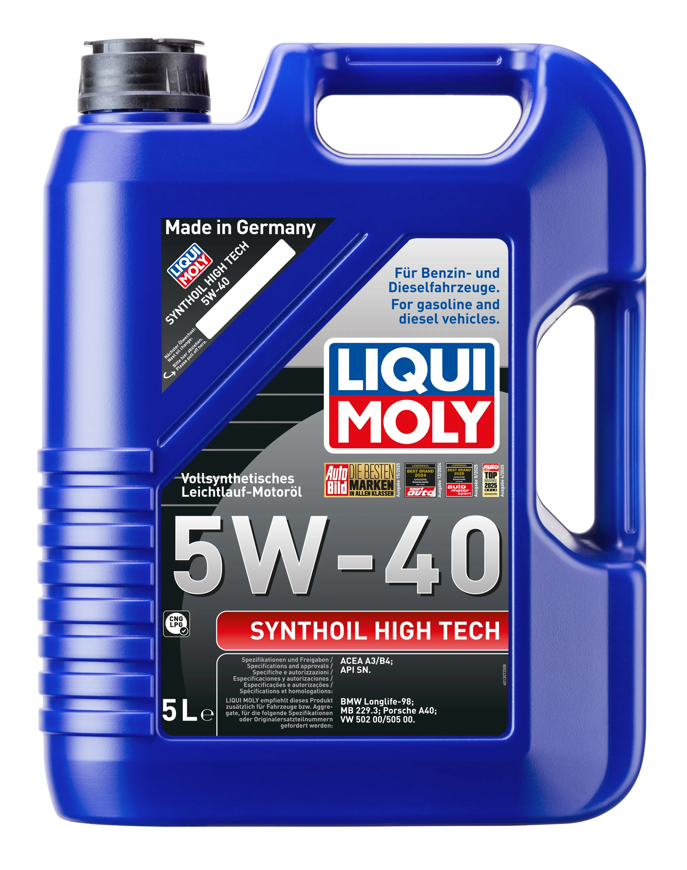 Liqui Moly Motoröl Synthoil High Tech 5W-40 5 L
