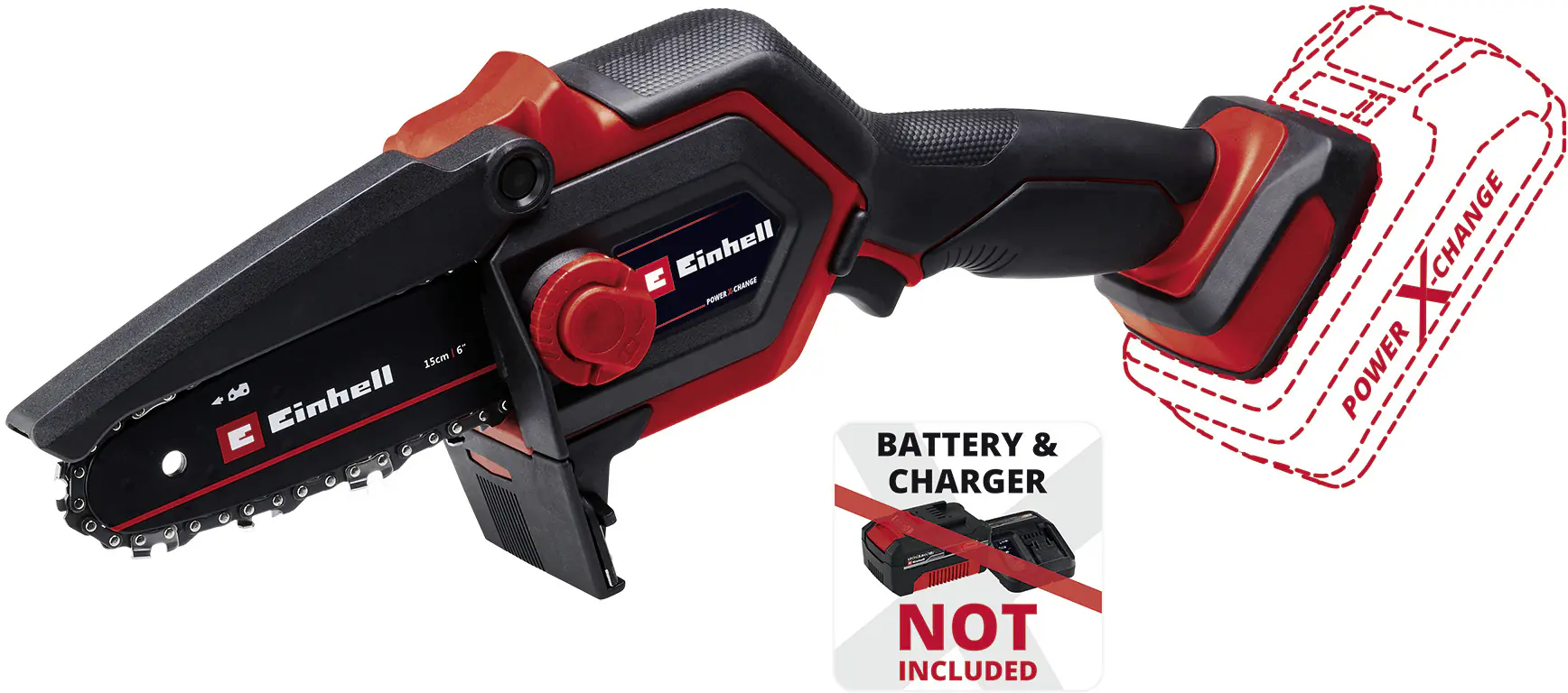 Einhell Akku Gehölzschneider GE-PS 18/15 Li BL-Solo 12,5 cm Schnittlänge