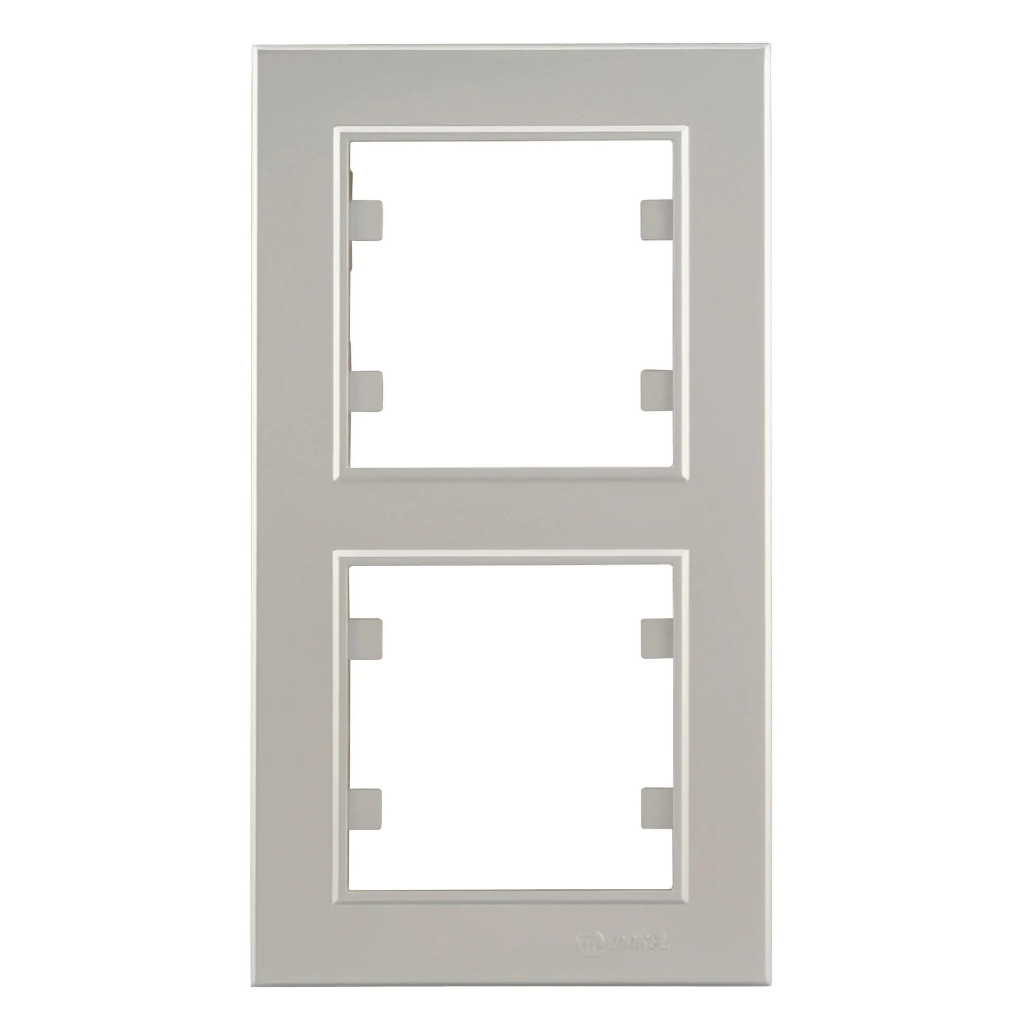 Unitec Abdeckrahmen 2-fach, senkrecht siber, Serie Karea Unitec Abdeckrahmen 2-fach, senkrecht siber, Serie Karea
