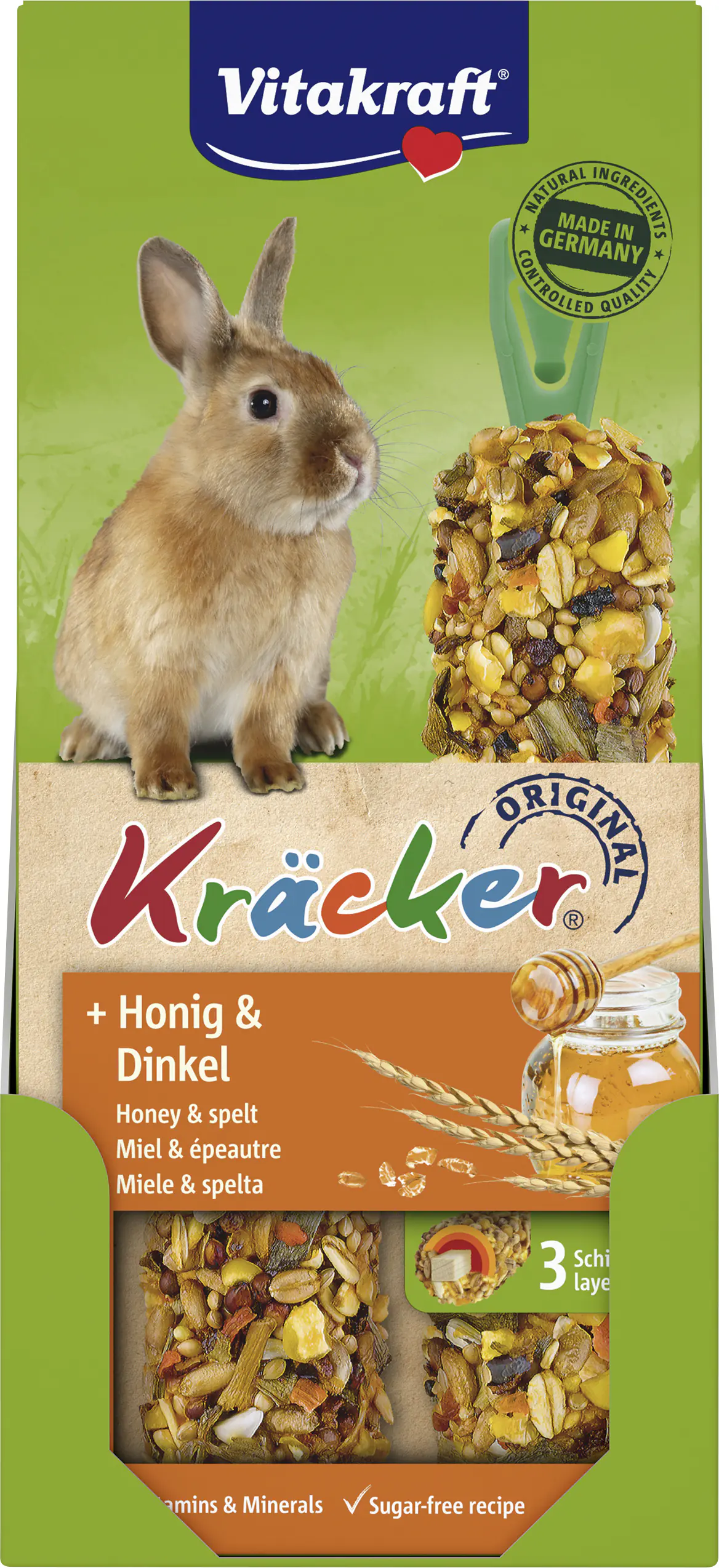 Vitakraft Kräcker® Honig & Dinkel 2 Stück / 112 g