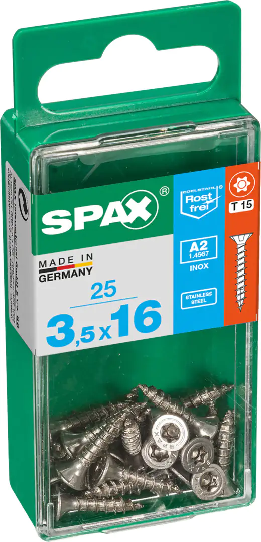 Spax Universalschrauben 3.5 x 16 mm TX 15 - 25 Stk.