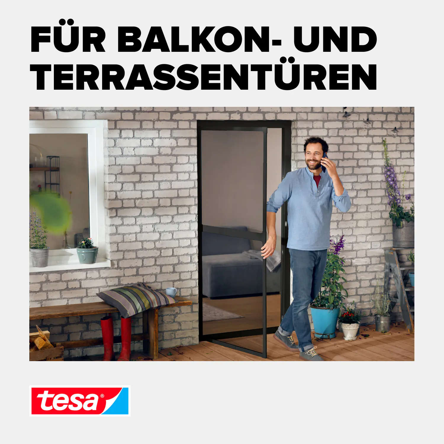 tesa Adapter FALT 35 x 43 x 48 mm anthrazit