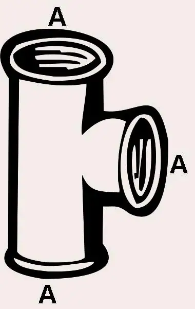 Cornat T-Stück messing verchromt 1/2" Innengewinde