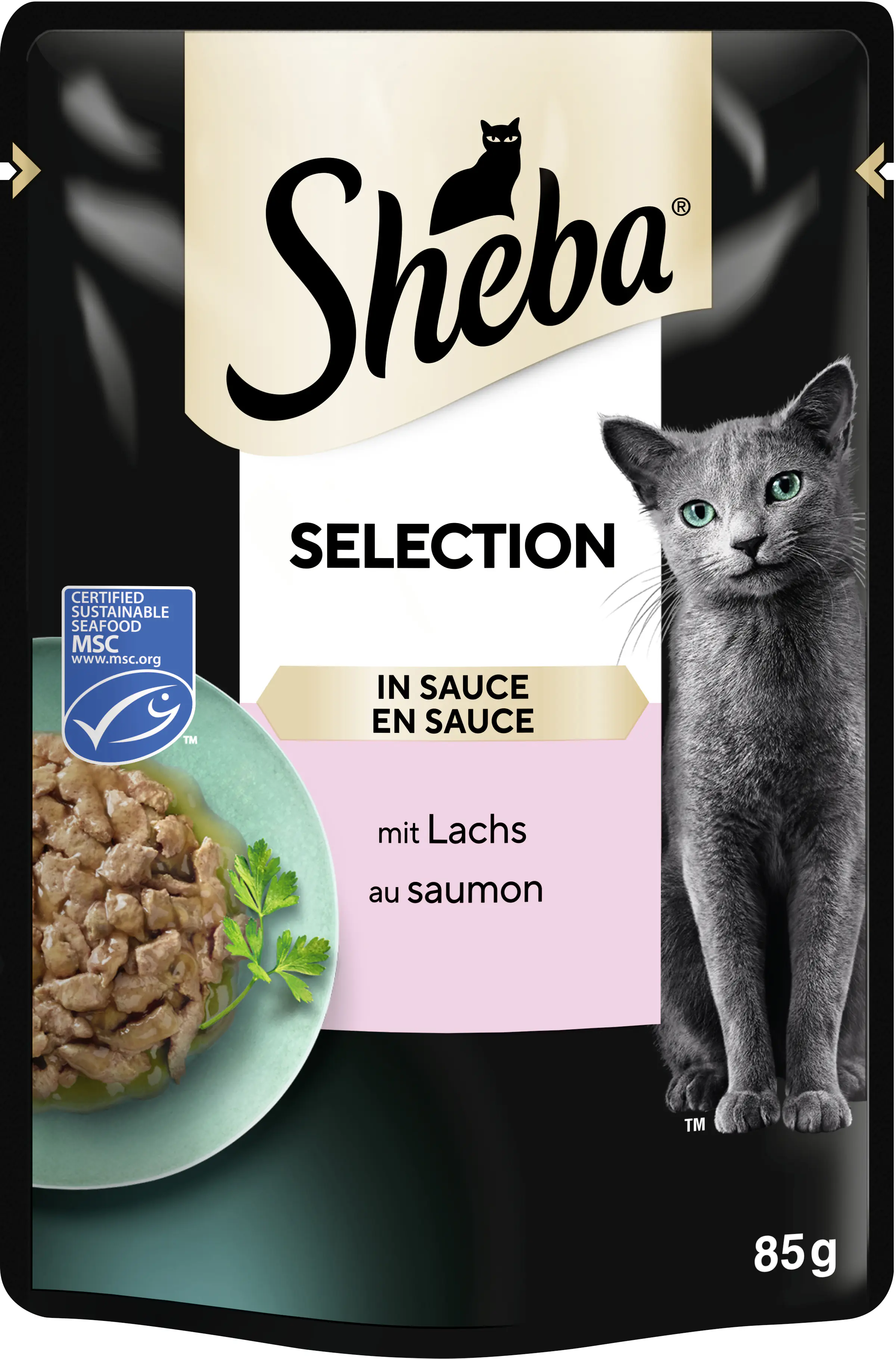 Sheba Selection in Sauce Katzennassfutter Adult 85 g Lachs