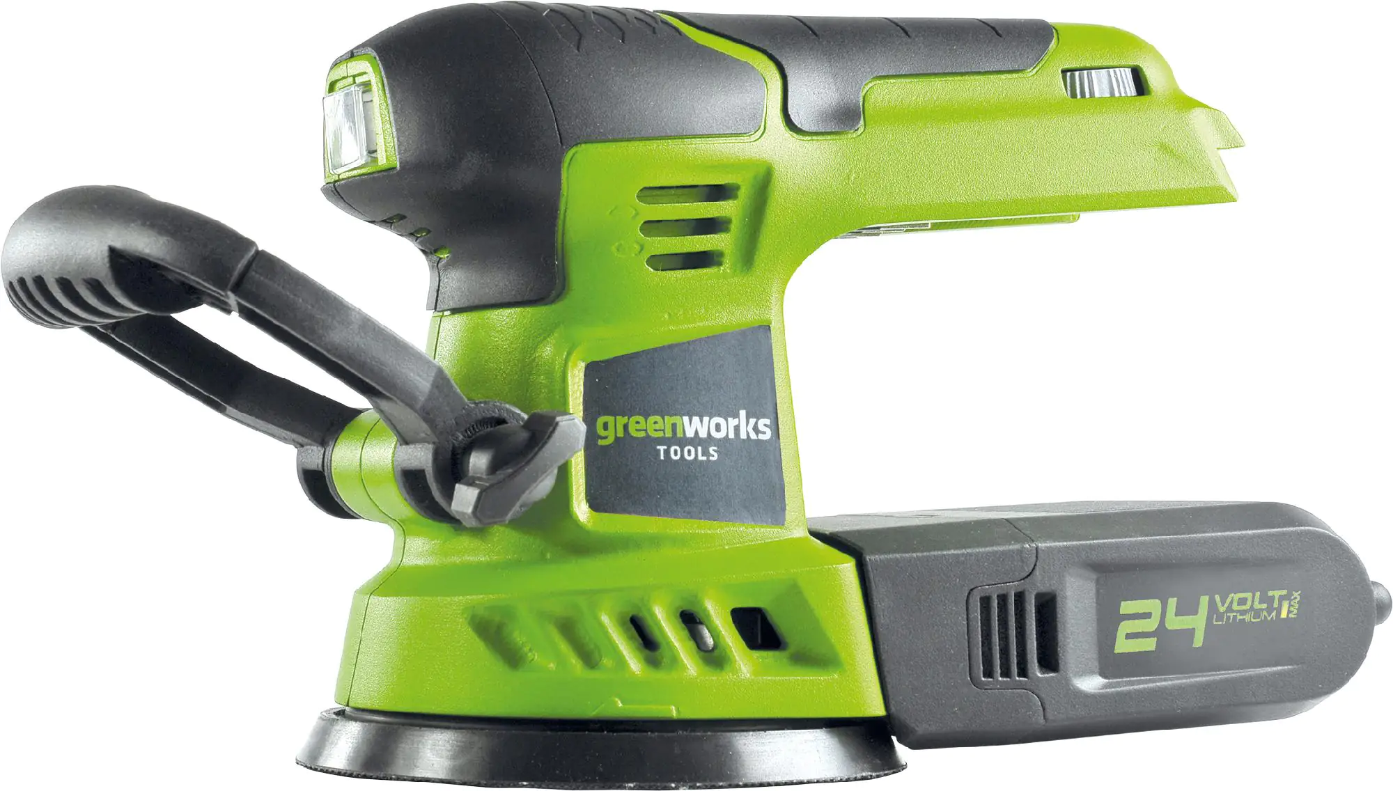 Greenworks Exzenterschleifer 24 V ohne Akku und Ladegerät Greenworks Exzenterschleifer 24 V ohne Akku und Ladegerät